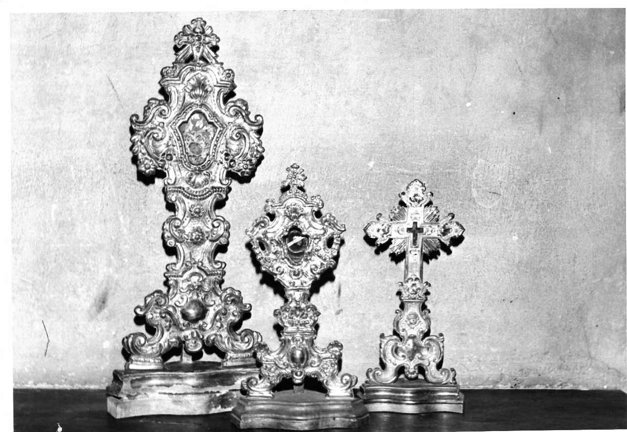 reliquiario-ostensorio, opera isolata - bottega umbra (sec. XVIII)