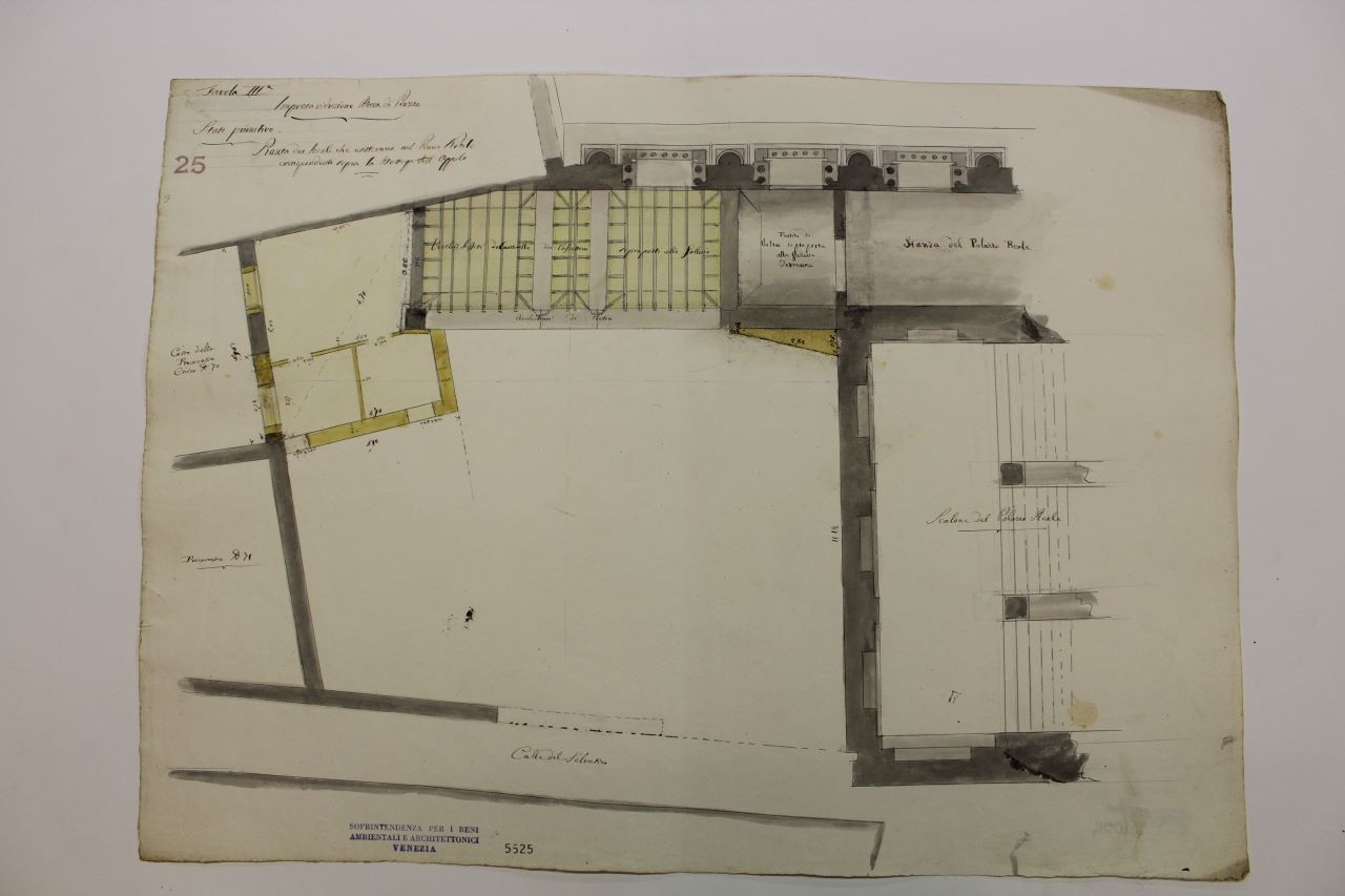 Ala Napoleonica (disegno architettonico) di Biondetti Ditta (metà XIX)