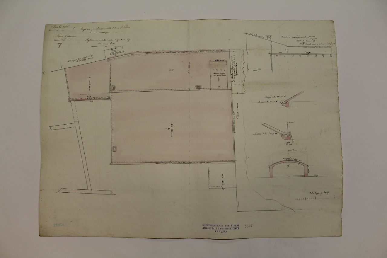 Ala Napoleonica (disegno architettonico) di Impresa Biondetti (metà XIX)