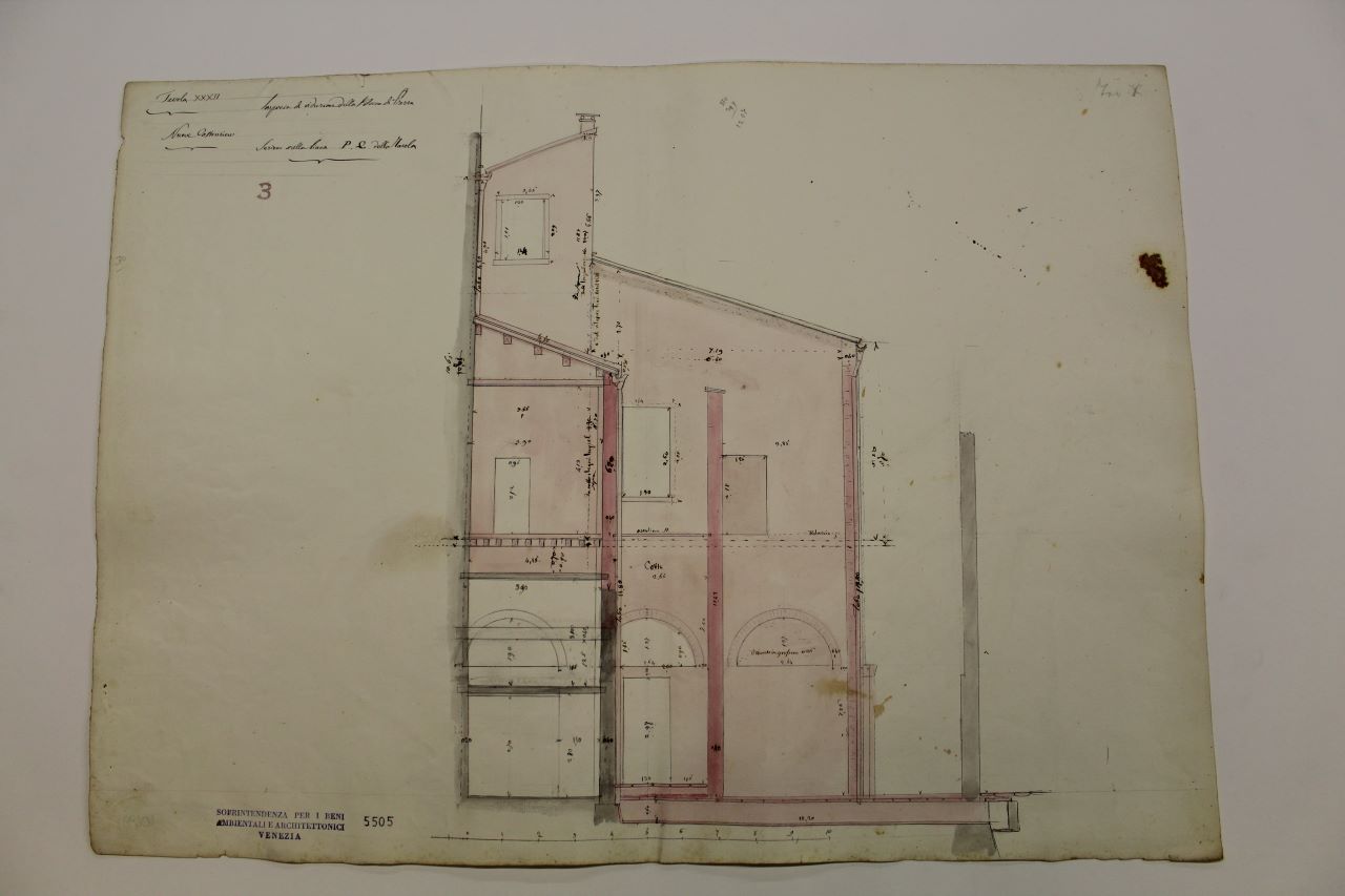 Ala Napoleonica (disegno architettonico) di Impresa Biondetti (metà XIX)