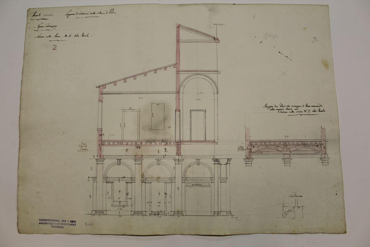 Ala Napoleonica (disegno architettonico) di Impresa Biondetti (metà XIX)