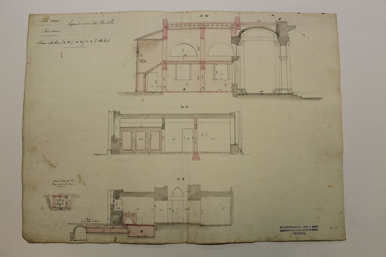 Ala Napoleonica (disegno architettonico) di Impresa Biondetti (metà XIX)