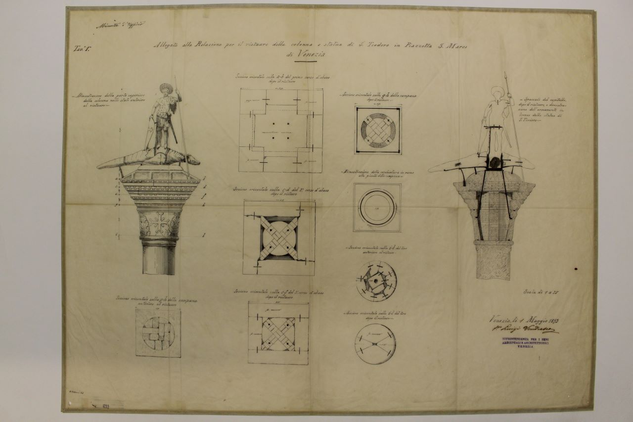 Ala Napoleonica (disegno architettonico) di Tosoni Antonio, Vendrasco Luigi (fine XIX)