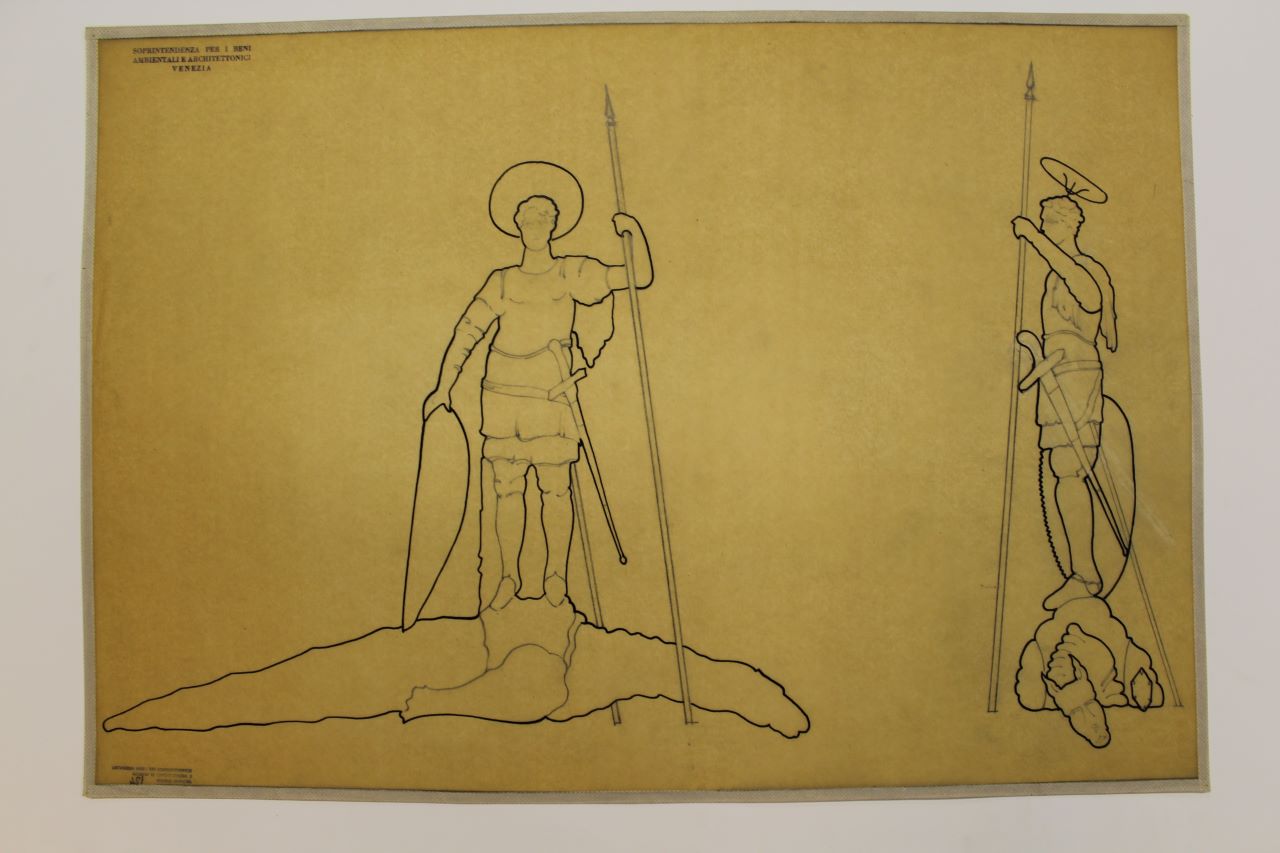 Piazzetta San Marco (disegno architettonico) - ambito italiano (fine/ inizio XIX-XX)