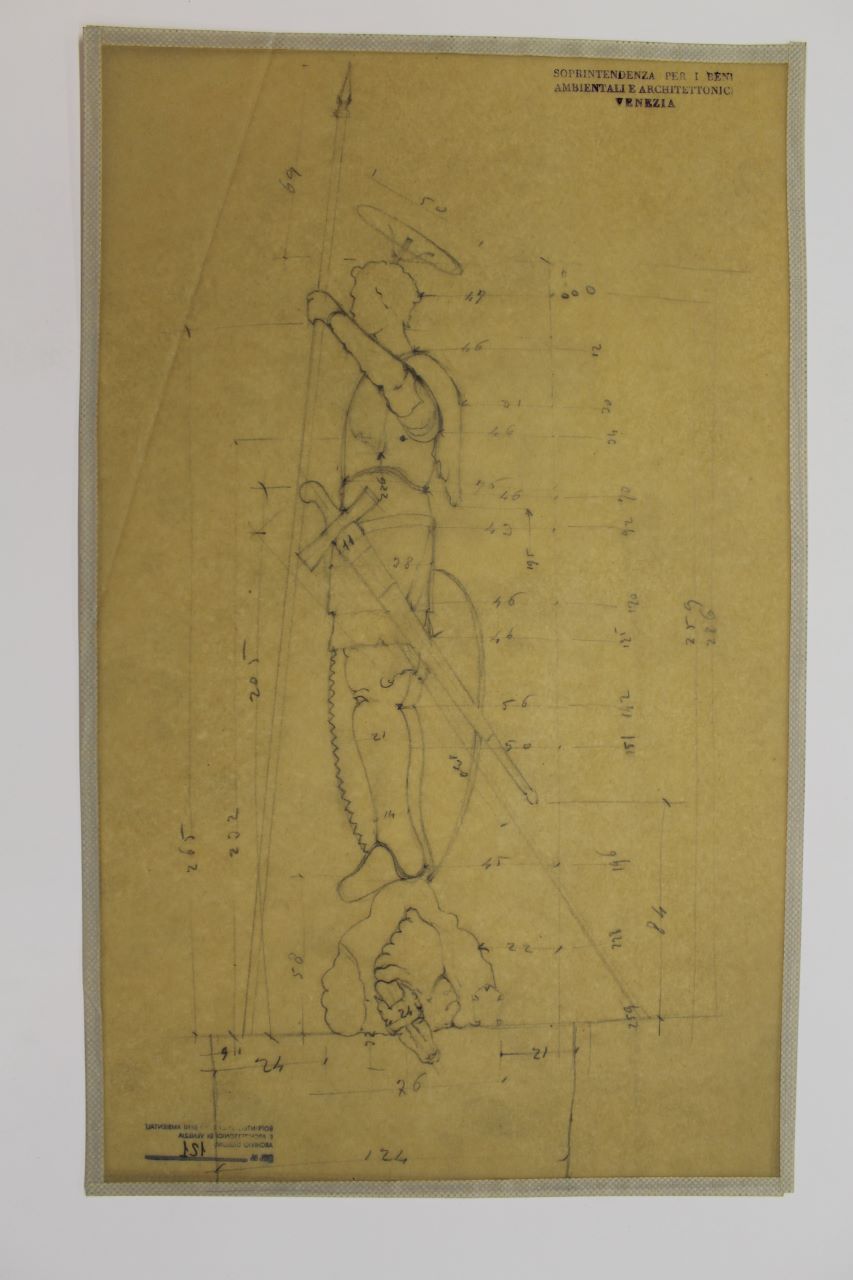 Piazzetta San Marco (disegno architettonico) - ambito italiano (fine/ inizio XIX-XX)