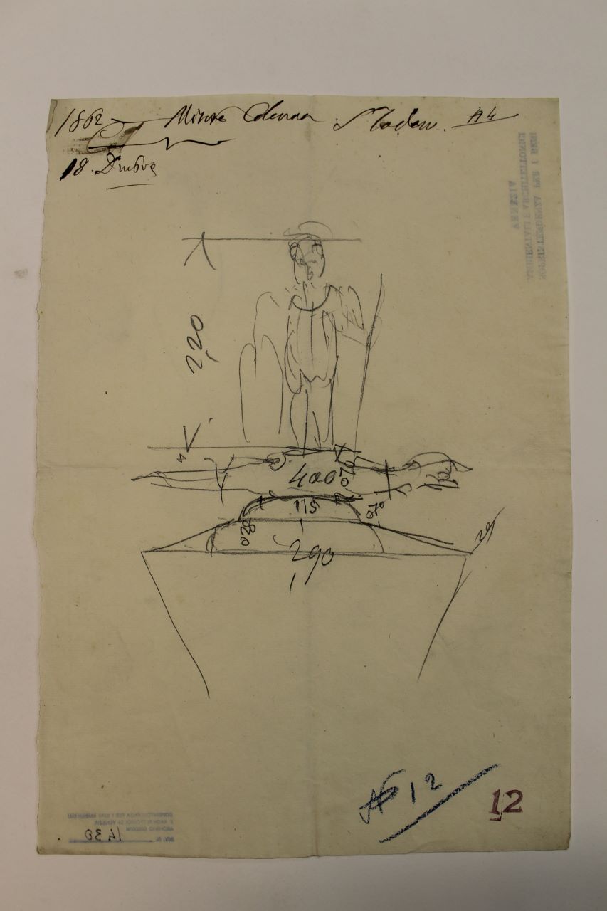 Piazzetta San Marco (disegno architettonico) - ambito italiano (terzo quarto XIX)