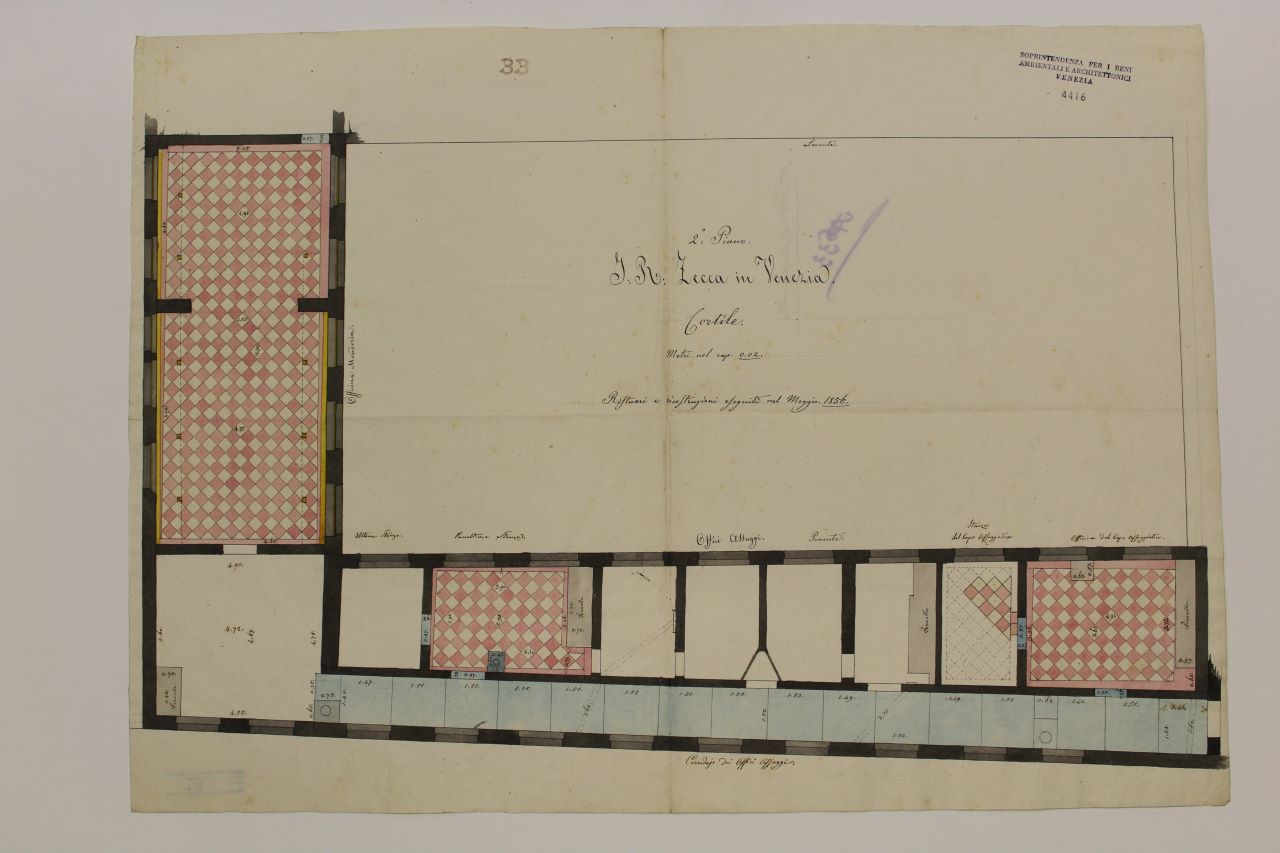 I.R. Zecca (disegno architettonico) - ambito italiano (metà XIX)