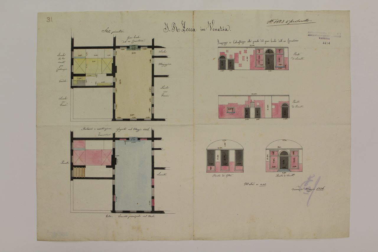 I.R. Zecca (disegno architettonico) - ambito italiano (metà XIX)