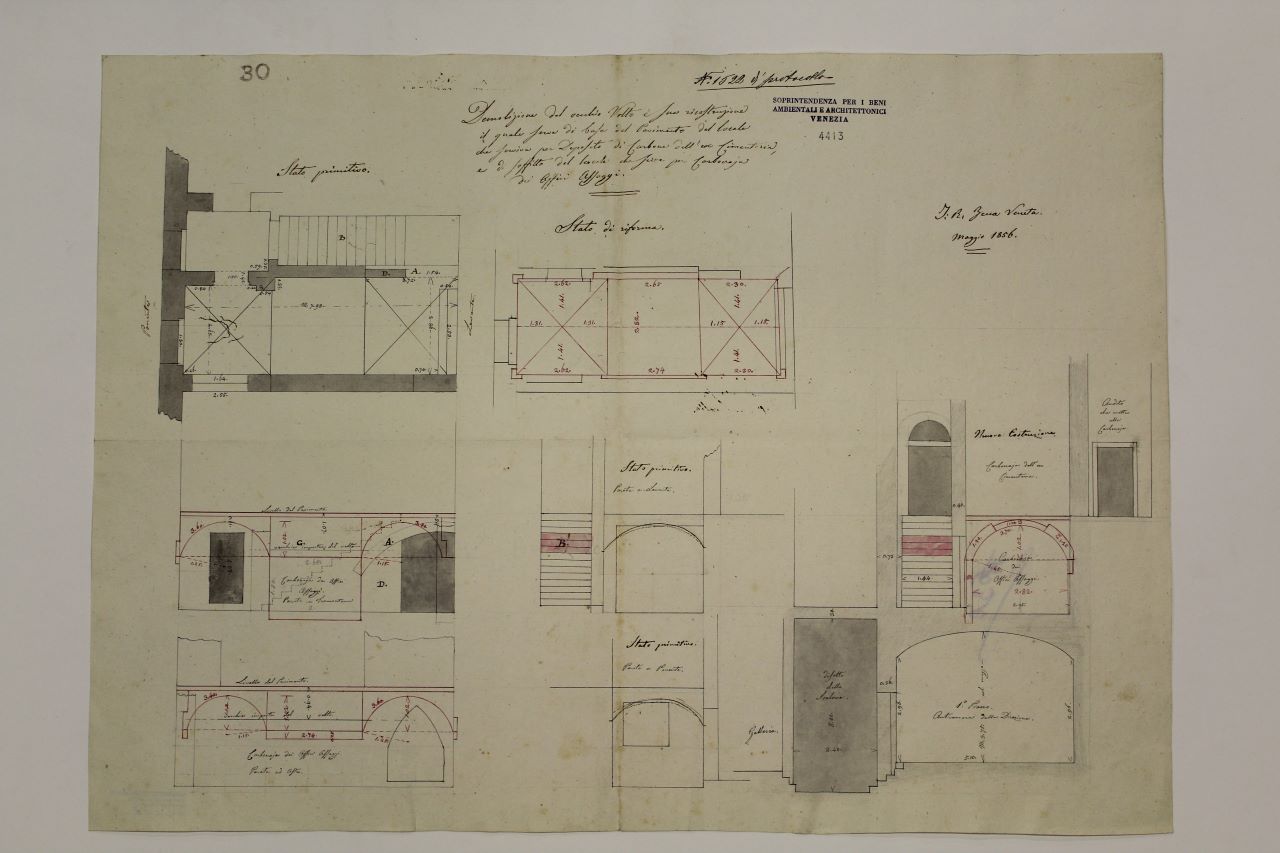 I.R. Zecca (disegno architettonico) - ambito italiano (metà XIX)