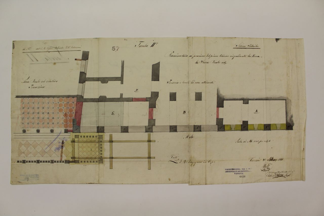 I.R. Zecca (disegno architettonico) di Martorello Giuseppe (terzo quarto XIX)
