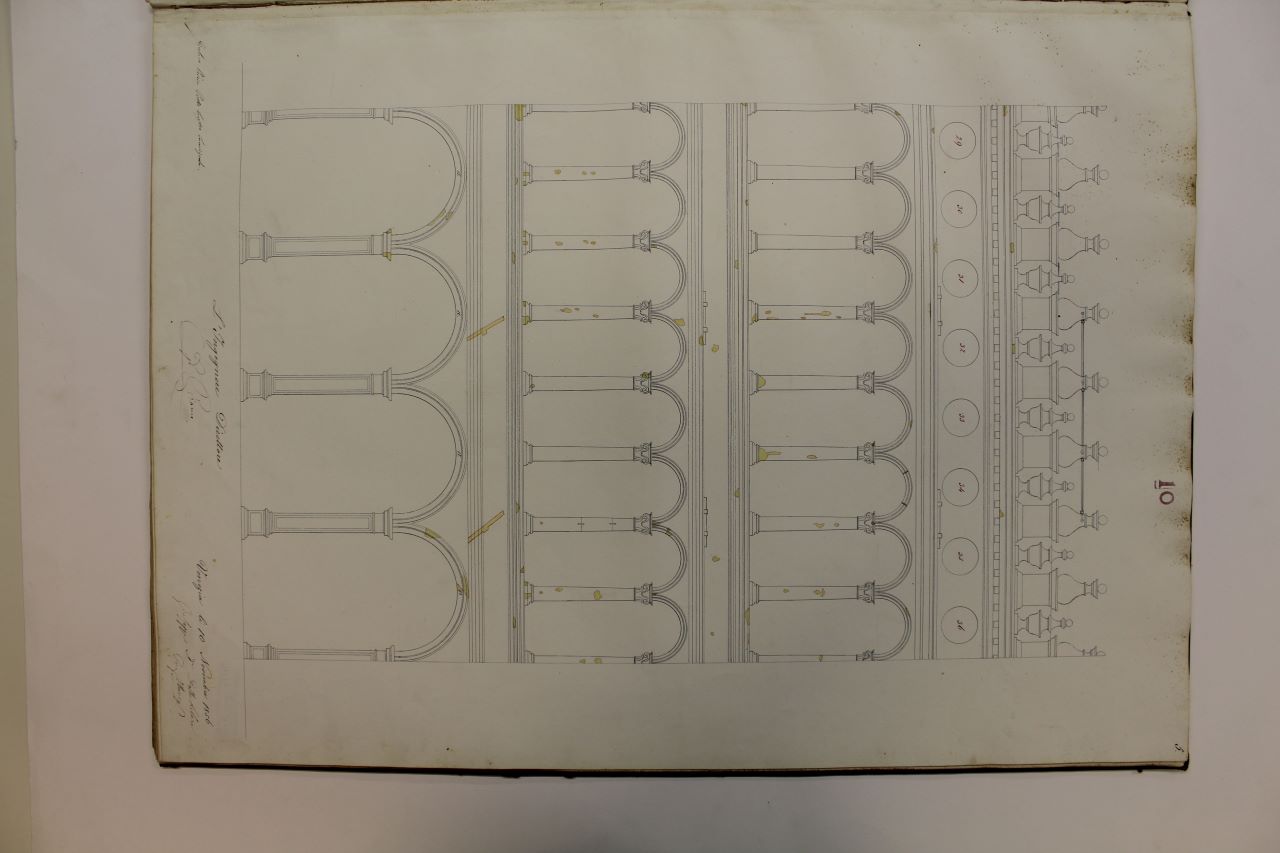 Procuratie Vecchie (disegno architettonico) di Bianco Giuseppe (metà XIX)