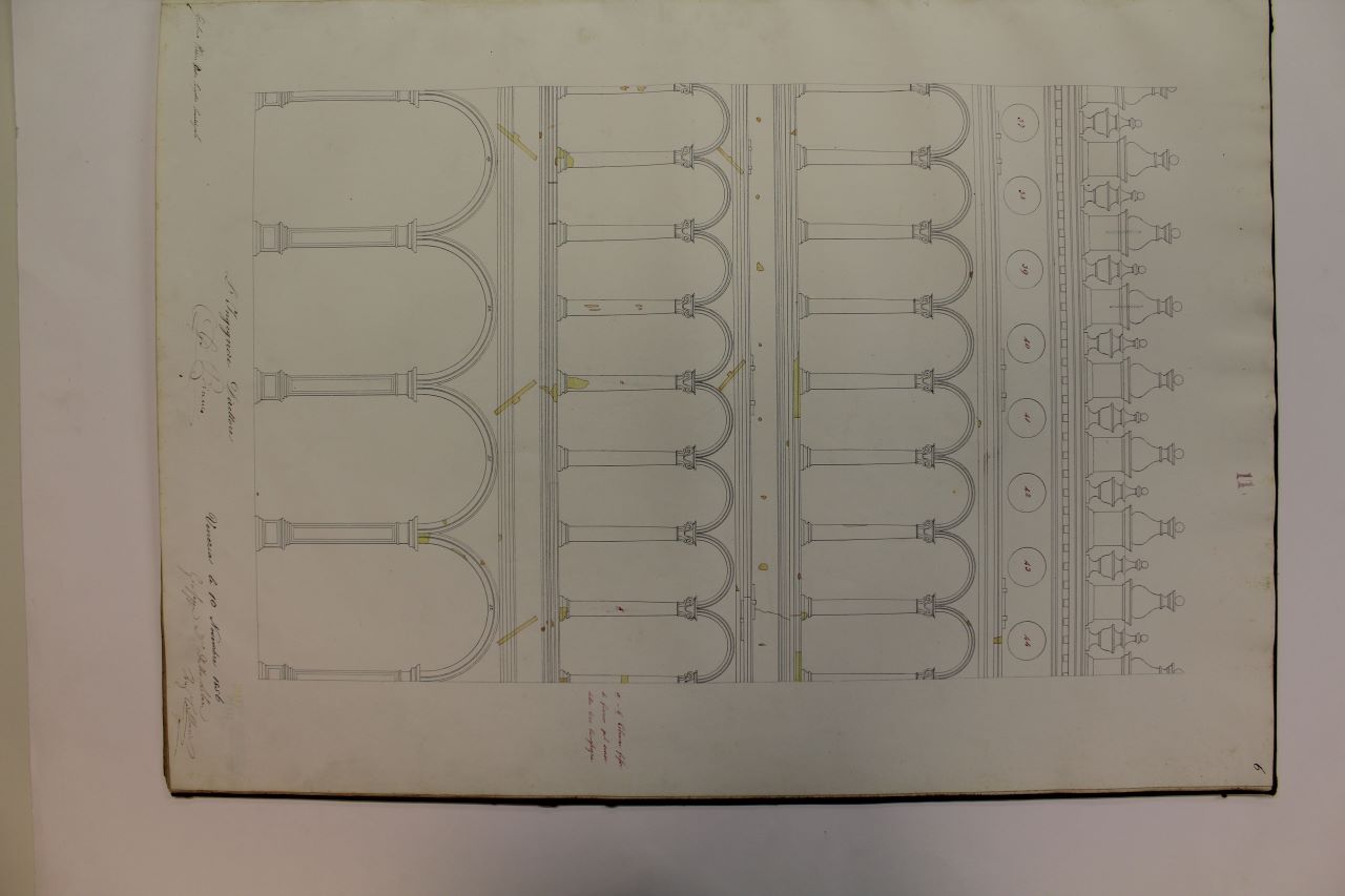 Procuratie Vecchie (disegno architettonico) di Bianco Giuseppe (metà XIX)