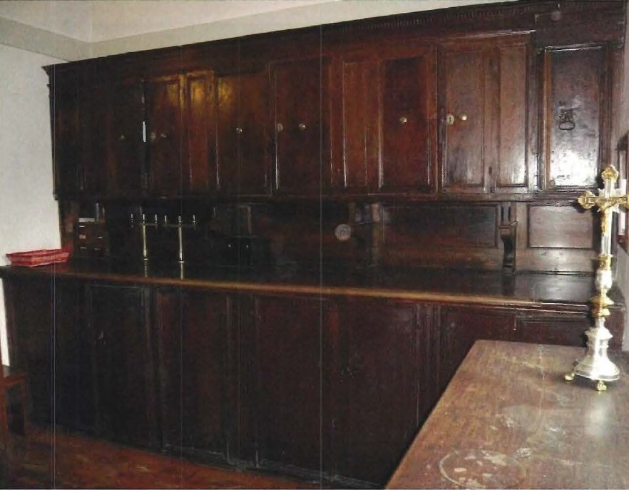 credenza a due corpi, opera isolata - ambito bergamasco (XVII)