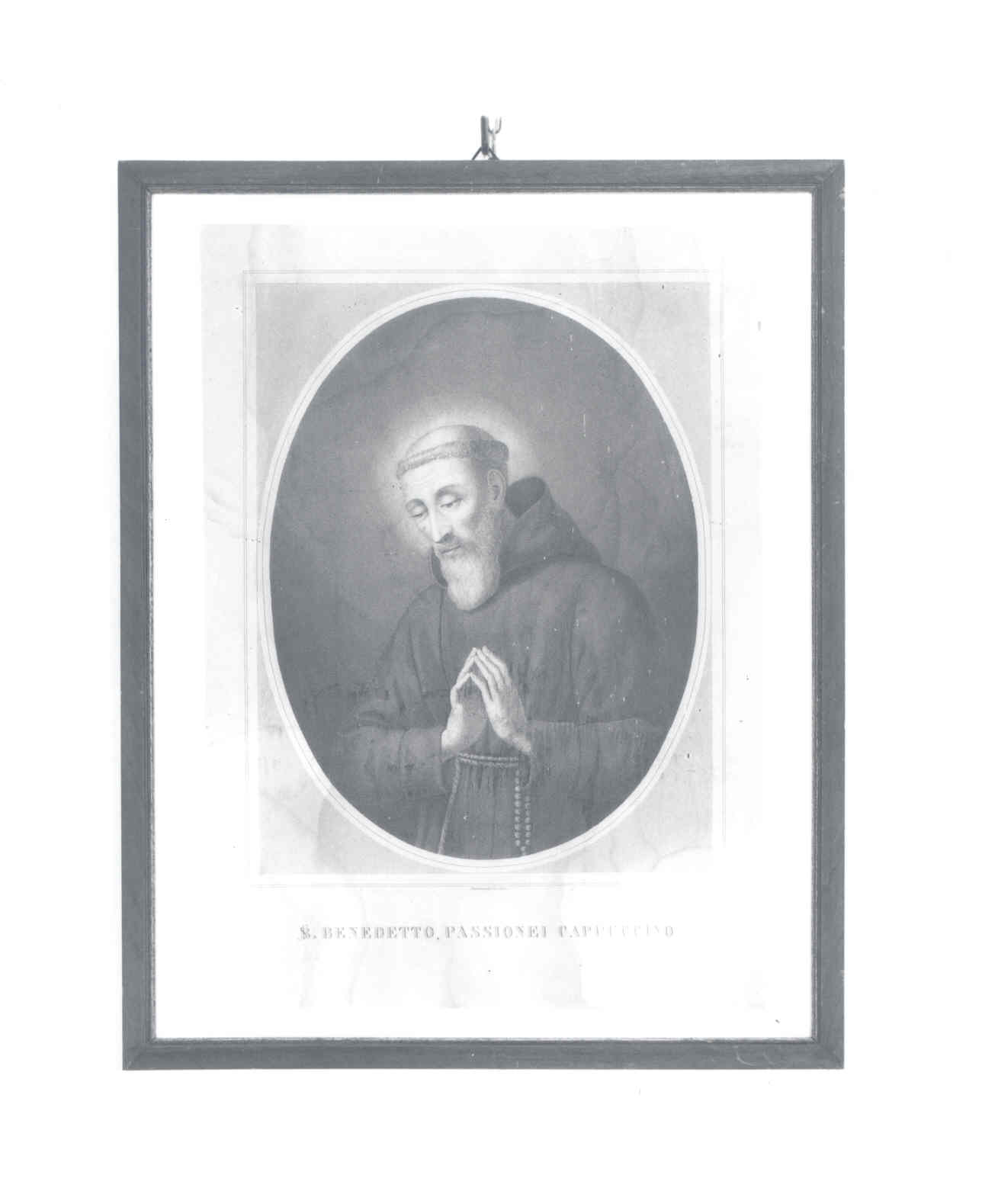 San Benedetto da Urbino cappuccino (stampa) di Santamaria (attribuito) (XIX)