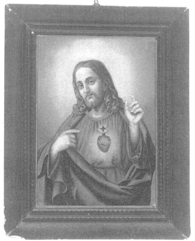 Sacro cuore di Gesù (dipinto, opera isolata) di Benzoni Pierina (attribuito) (primo quarto XX)
