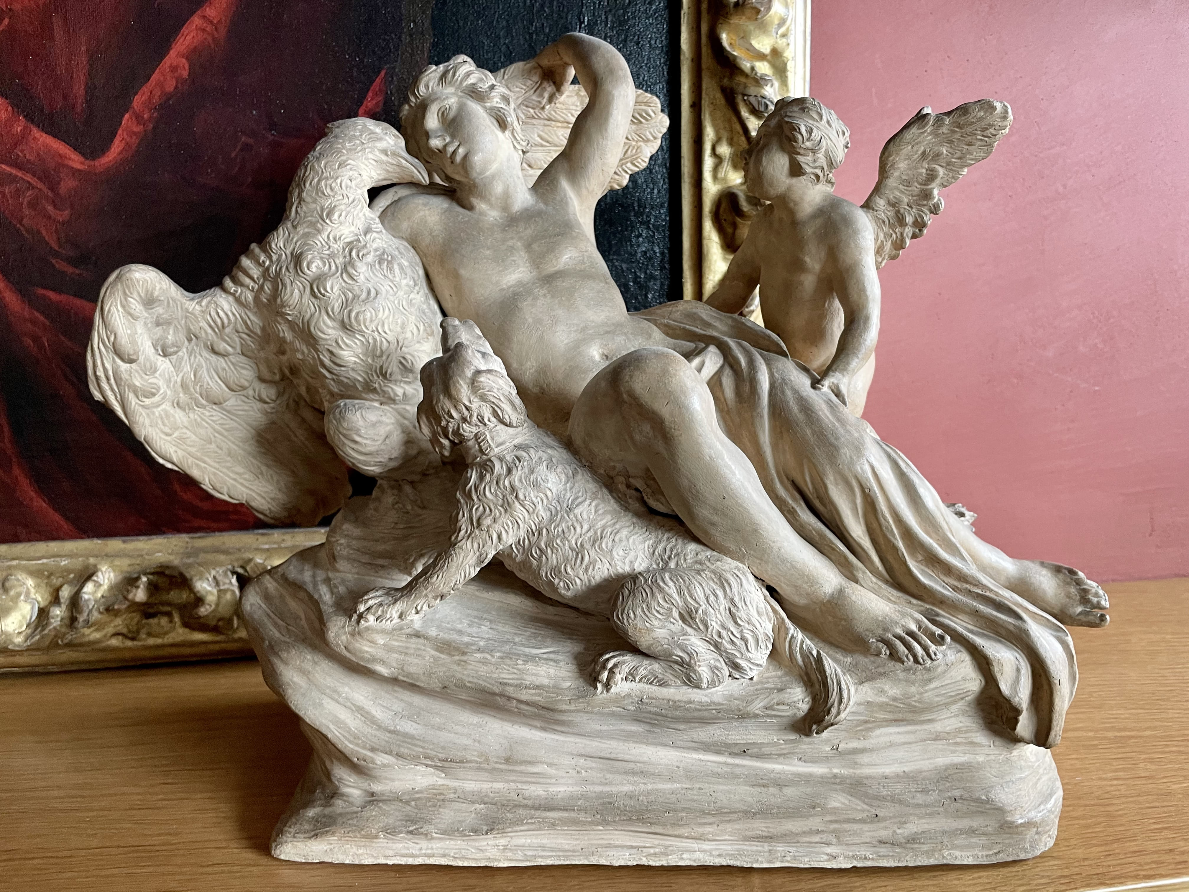 Ganimede e l'aquila (scultura) di Soldani Benzi Massimiliano (secc. XVII/ XVIII)