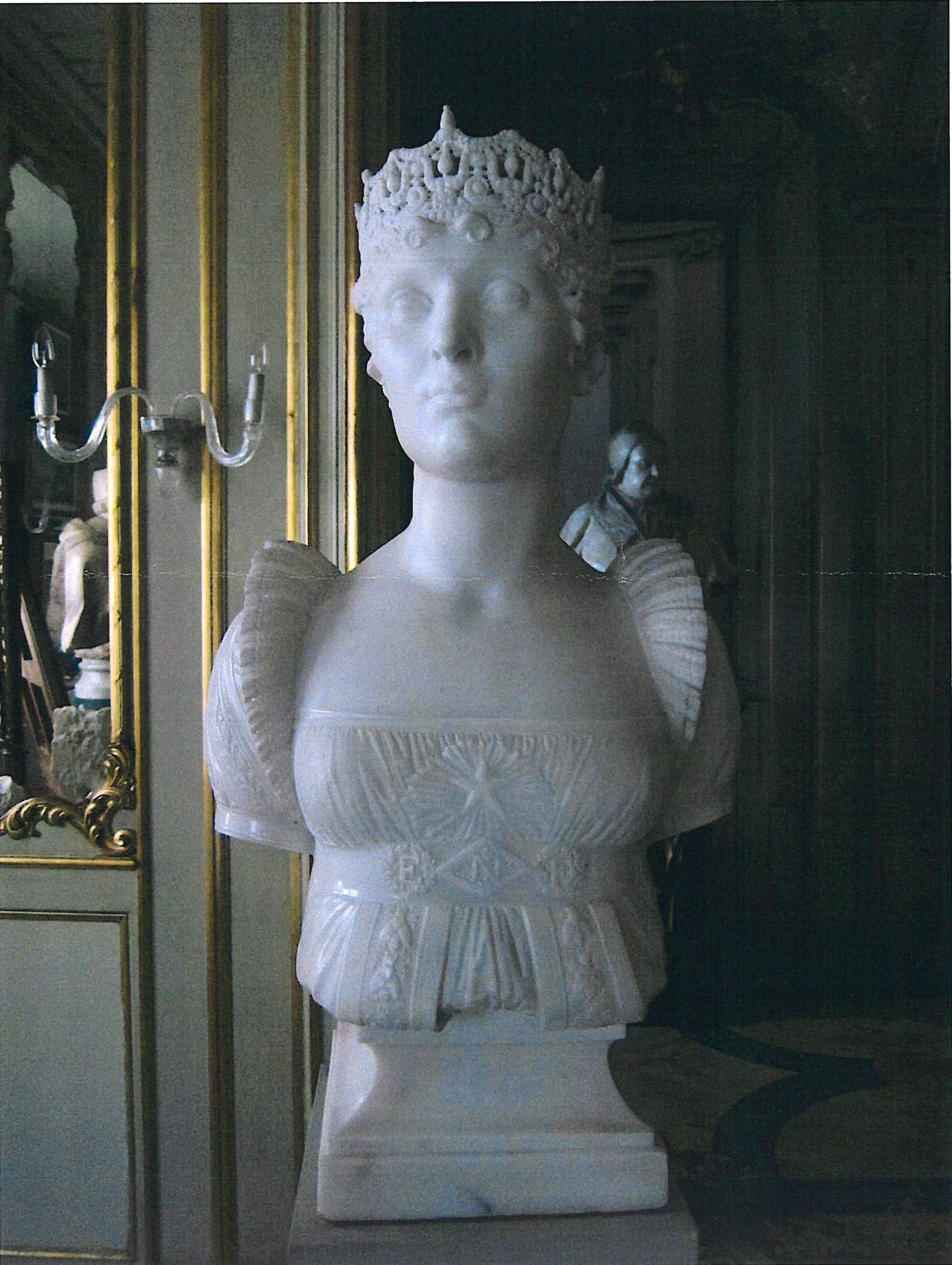busto ritratto di Elisa Bonaparte Baciocchi (scultura, pendant) di Chinard Joseph (sec. XIX)