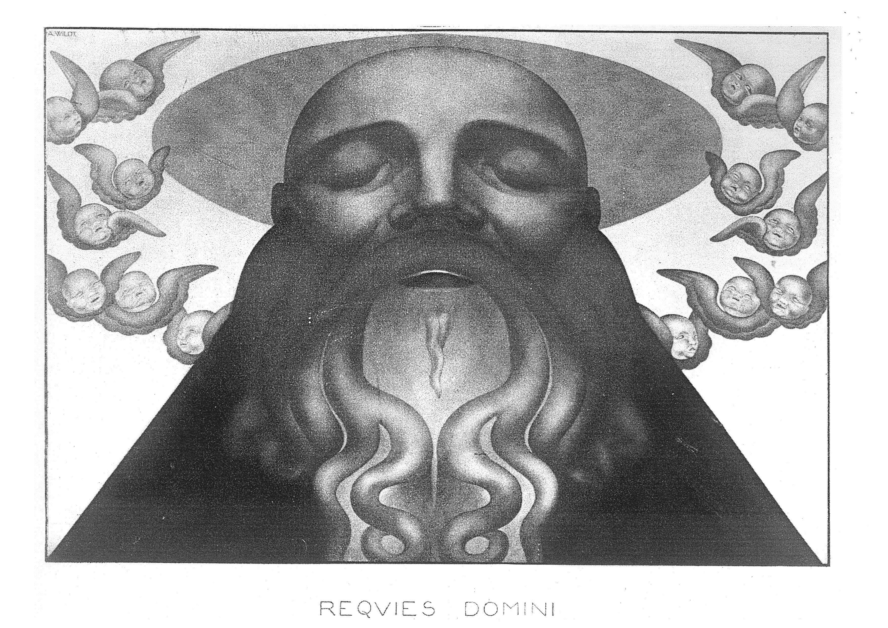 Requies Domini (disegno) di Wildt Adolfo (sec. XX)
