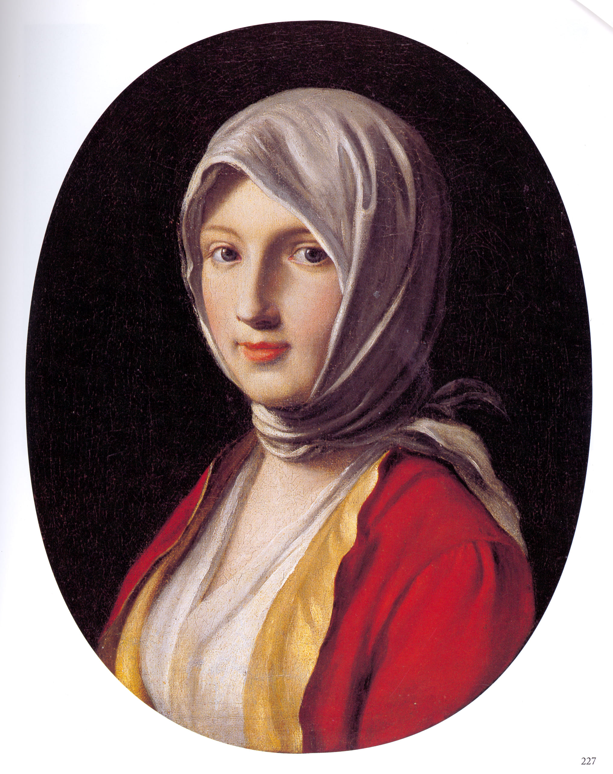 testa di fanciulla (dipinto, opera isolata) di Rotari Pietro (sec. XVIII)