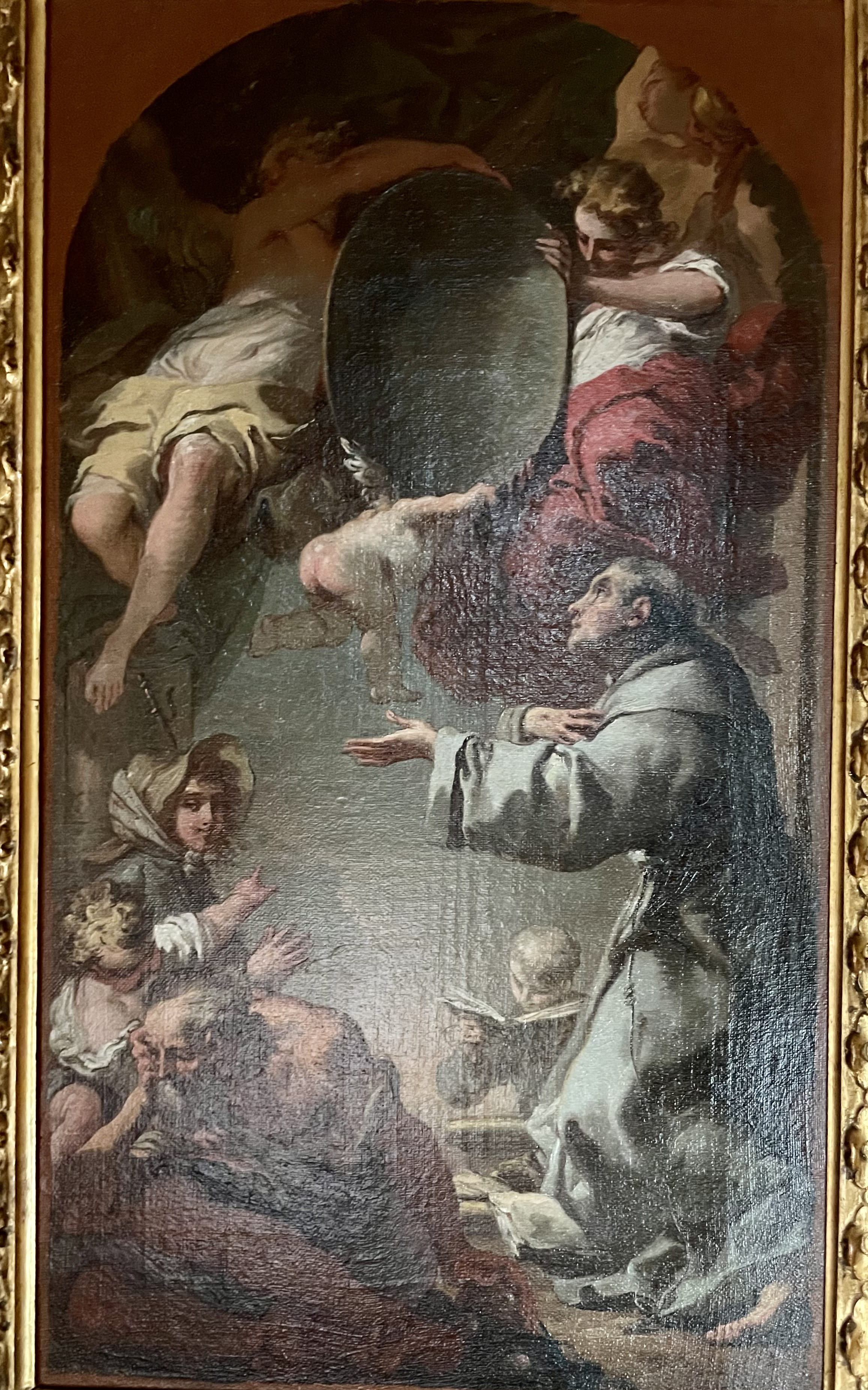 San Francesco e i pellegrini (dipinto, opera isolata) di Gandolfi Mauro (sec. XVIII)
