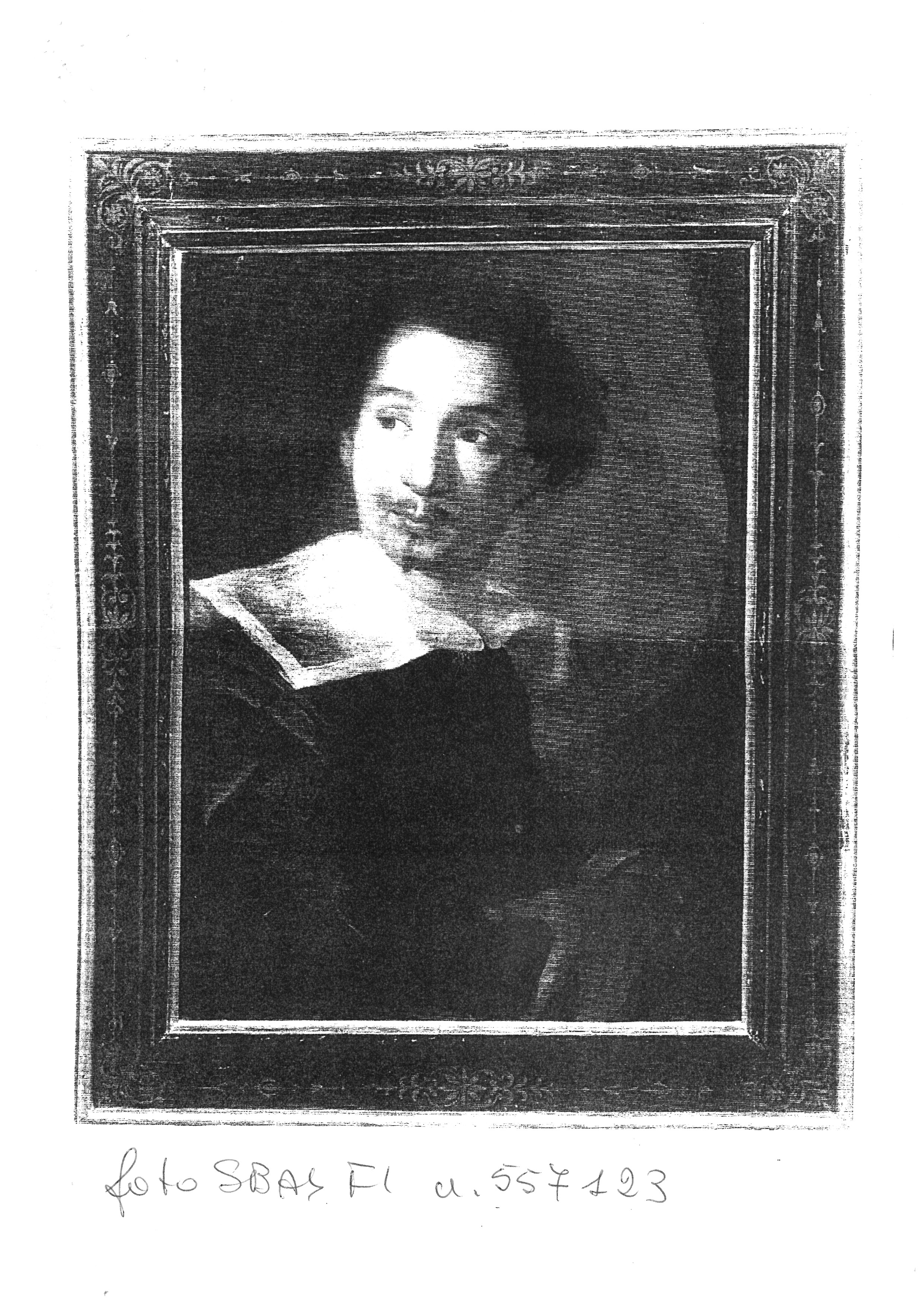 ritratto di giovane ignoto (dipinto, opera isolata) - ambito romano (prima metà sec. XVII)