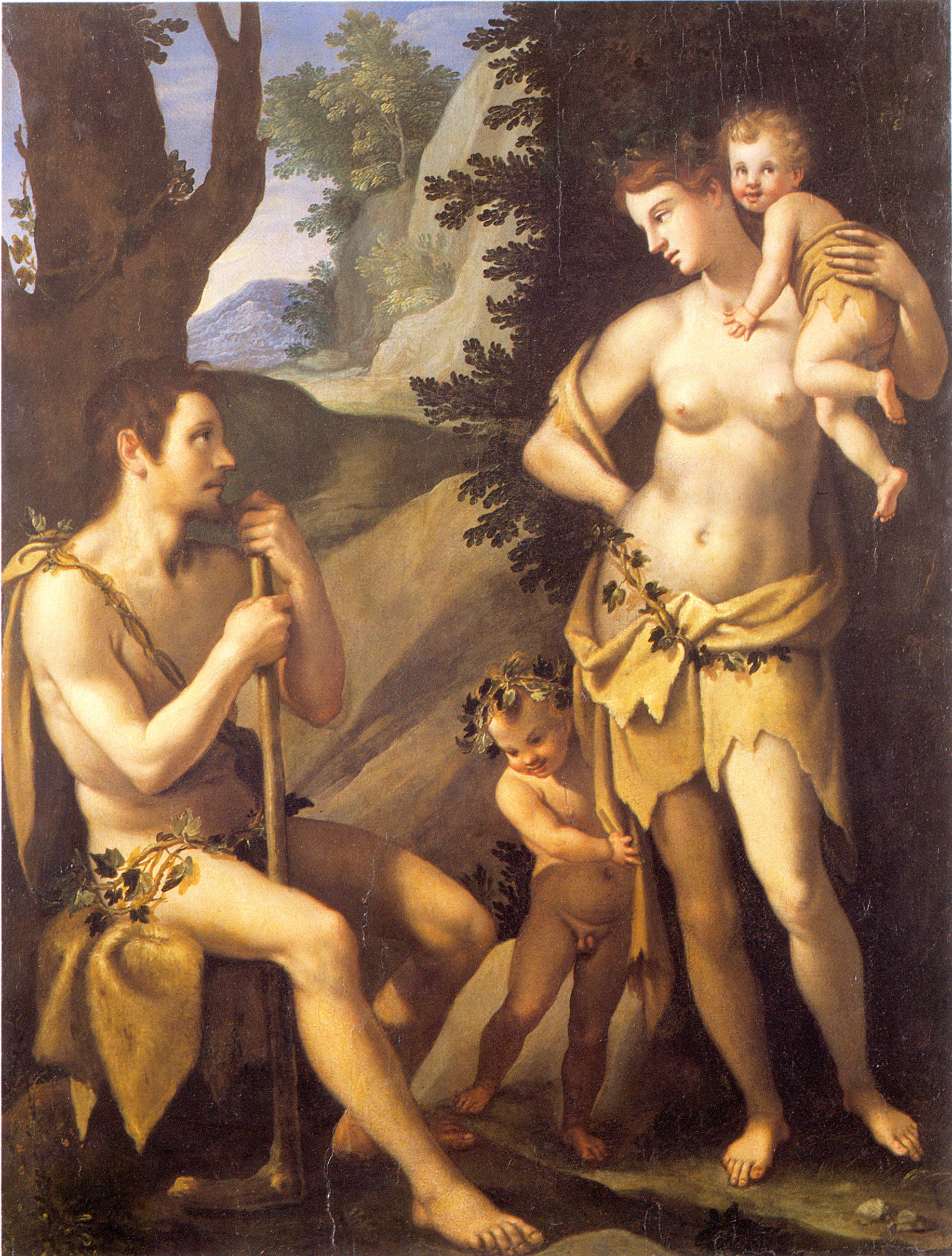 la famiglia dei progenitori (dipinto, opera isolata) di Chimenti Jacopo detto Empoli (sec. XVI)