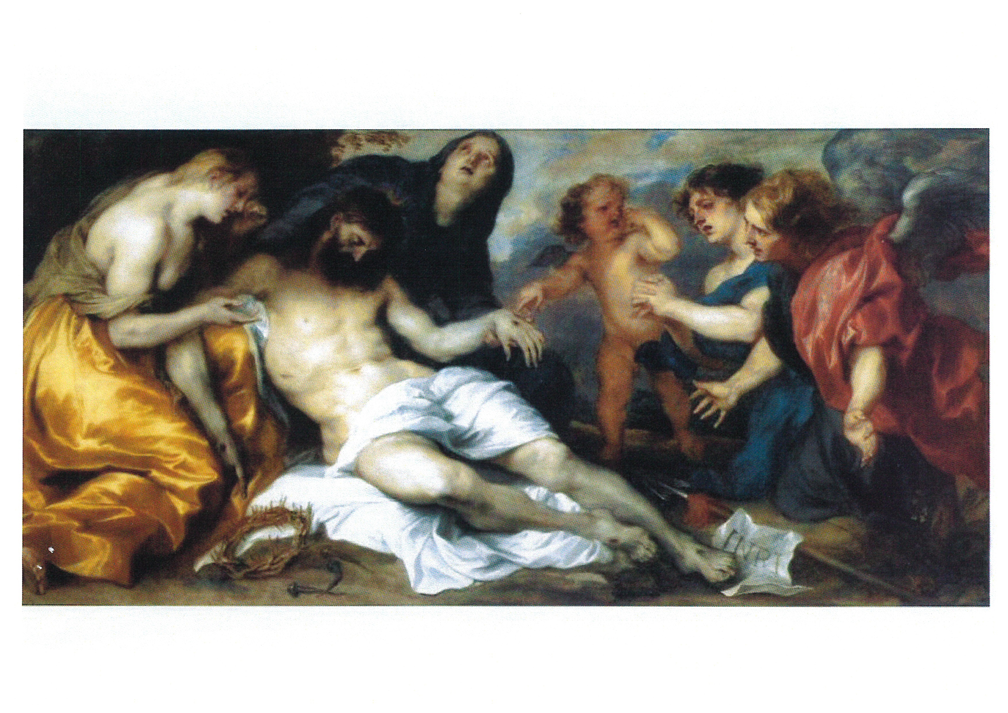 compianto sul Cristo morto (dipinto, opera isolata) di Van Dyck Anton (sec. XVII)