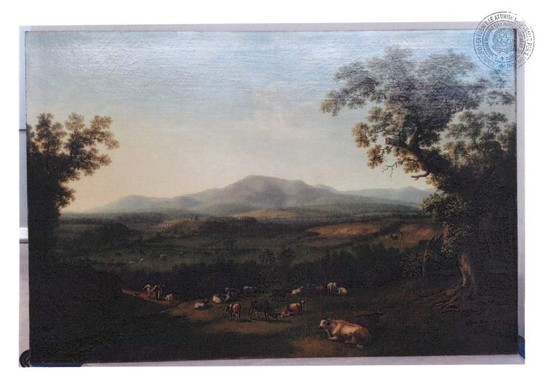 veduta di Monte Pisano (dipinto, opera isolata) di Hackert Philipp Jacob (sec. XVIII)