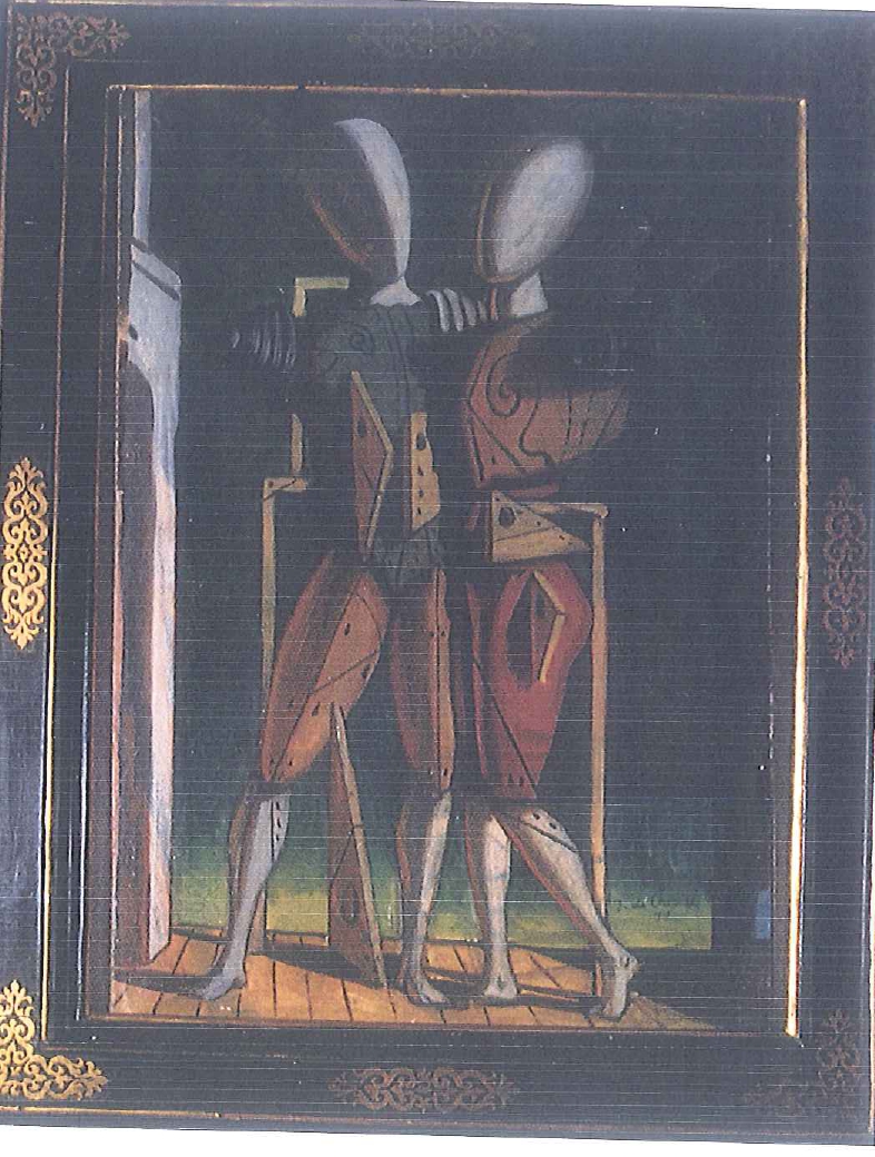 Ettore e Andromaca (dipinto, opera isolata) di De Chirico Giorgio (sec. XX)