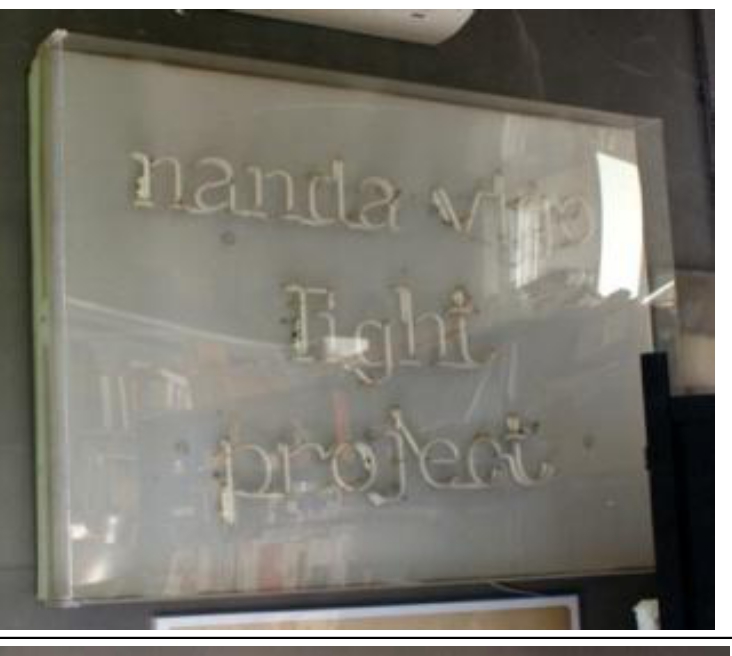 Light Project (quadro luminoso) di Vigo Fernanda Enrica Leonia (sec. XX)