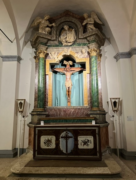 altare - a blocco, opera isolata di bottega artigiana locale (bottega) - ambito Italia centrale (inizio/ metà XVIII)