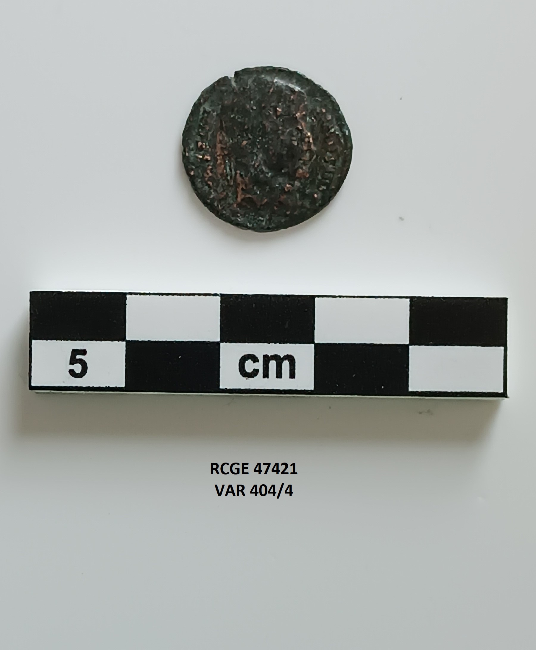 moneta - Follis ridotto - ambito romano (prima metà SECOLI/ IV)