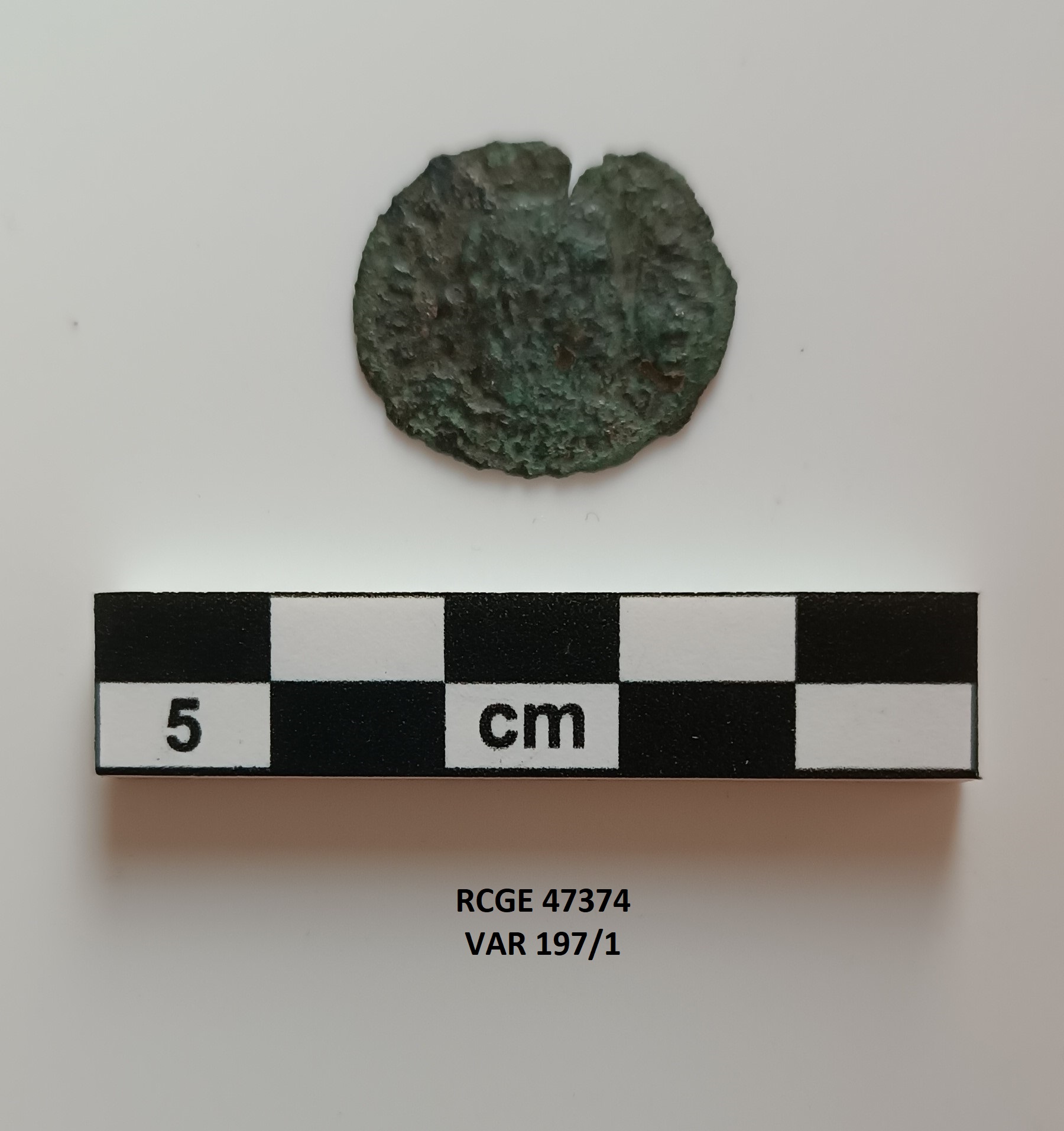 moneta - Follis ridotto - ambito romano (inizio SECOLI/ IV)