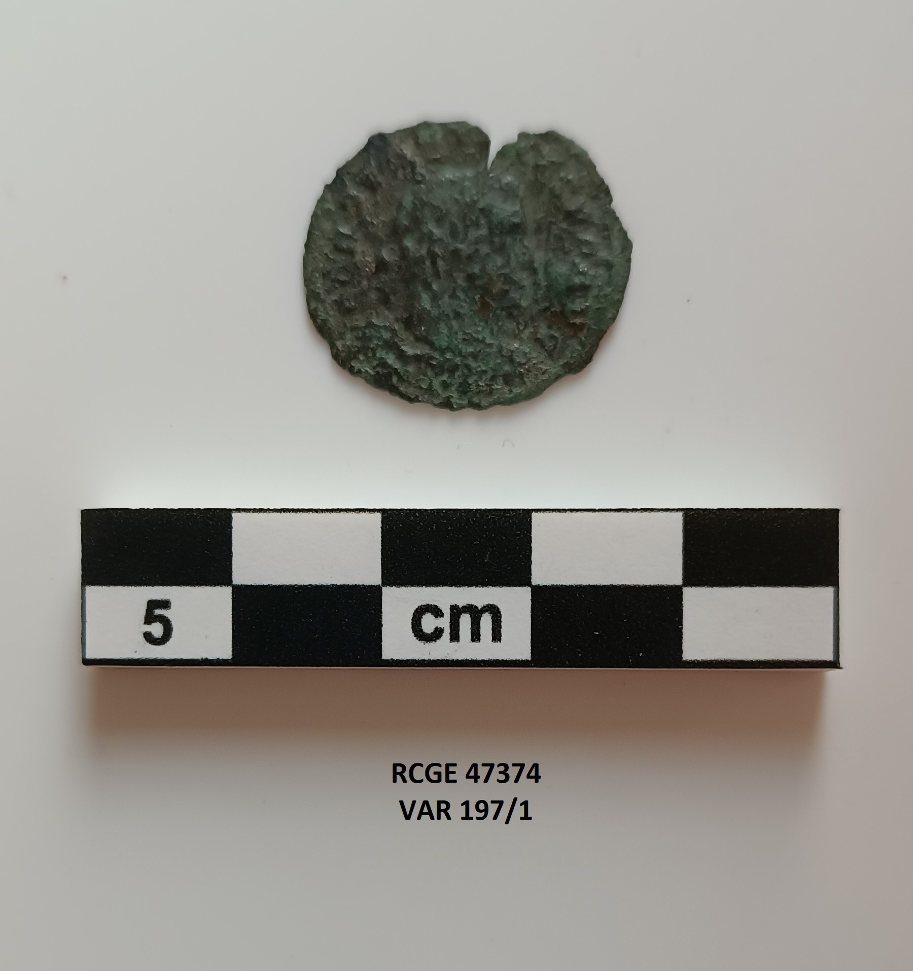 moneta - Follis ridotto - ambito romano (inizio SECOLI/ IV)