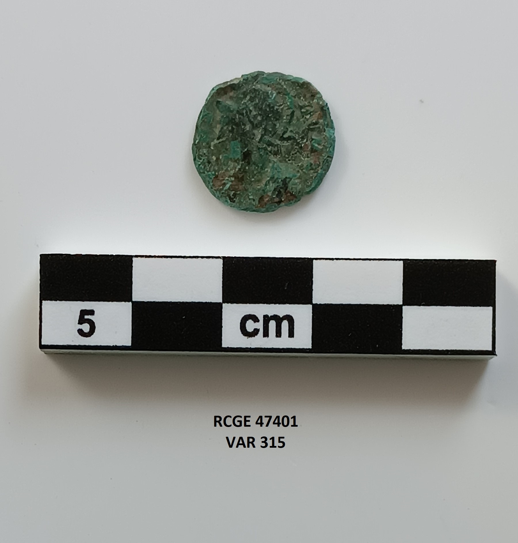 moneta - Follis ridotto - ambito romano (prima metà SECOLI/ IV)