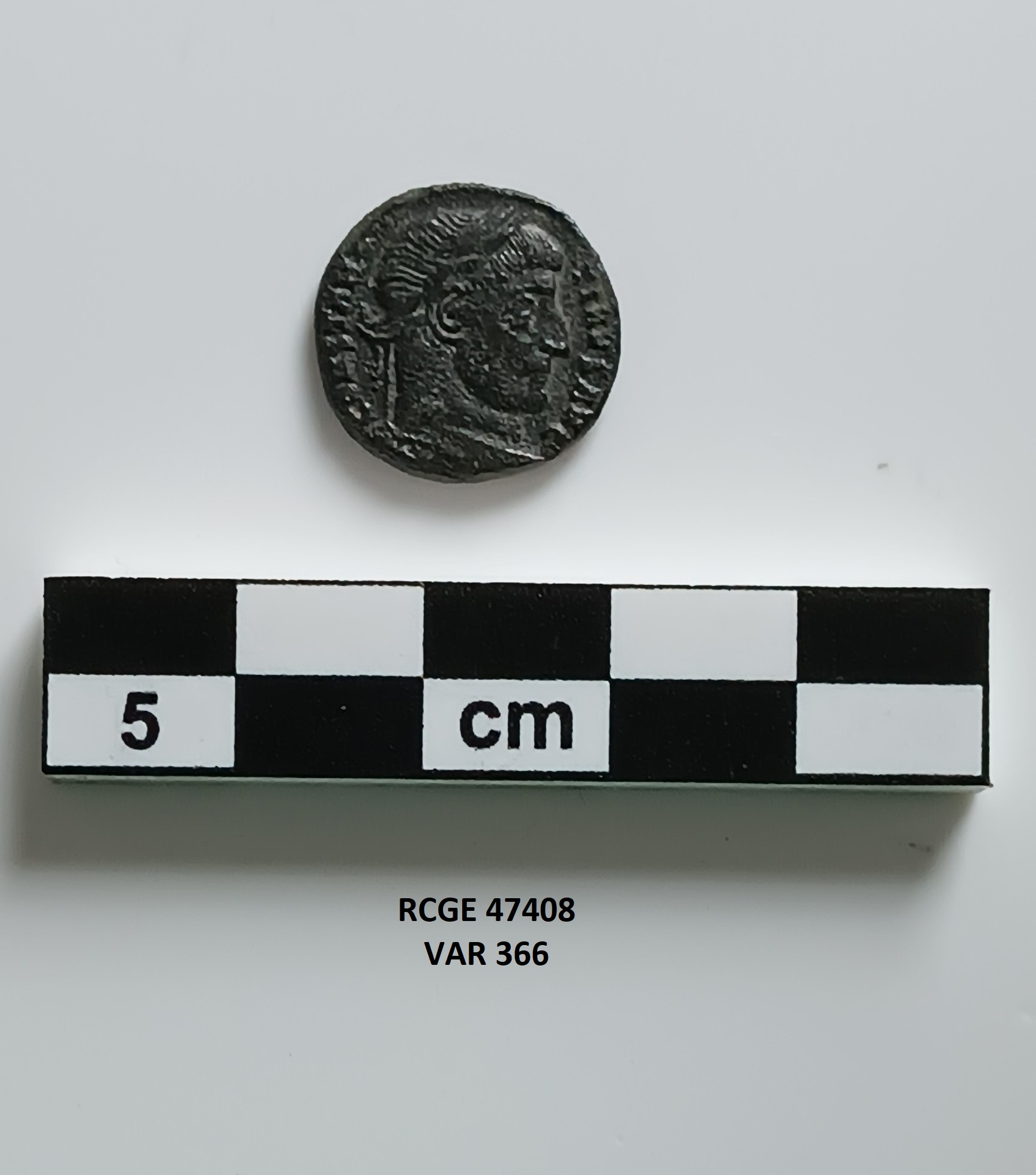 moneta - Follis ridotto - ambito romano (prima metà SECOLI/ IV)