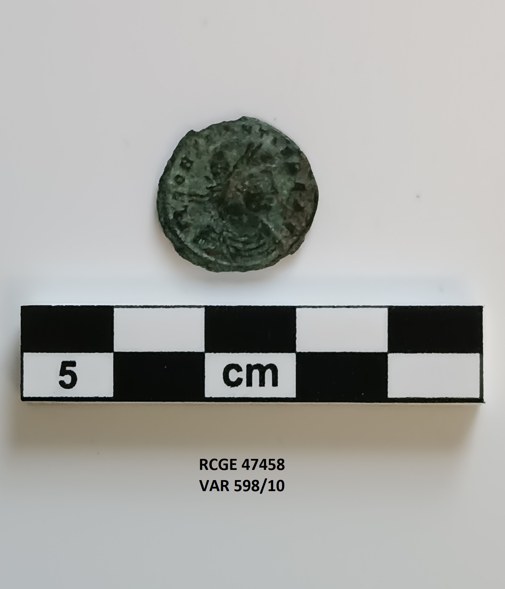 moneta - Follis ridotto - ambito romano (prima metà SECOLI/ IV)