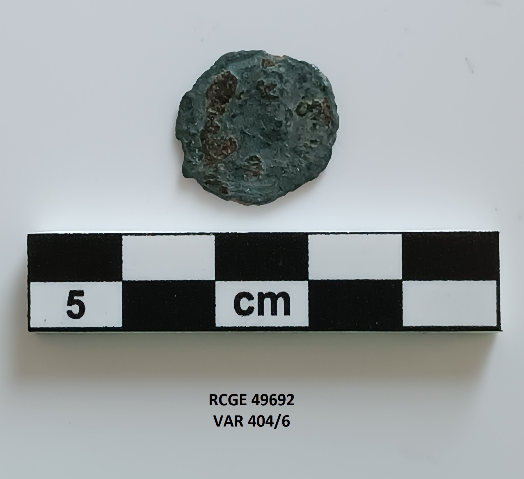 moneta - Follis ridotto - ambito romano (anni venti SECOLI/ IV)