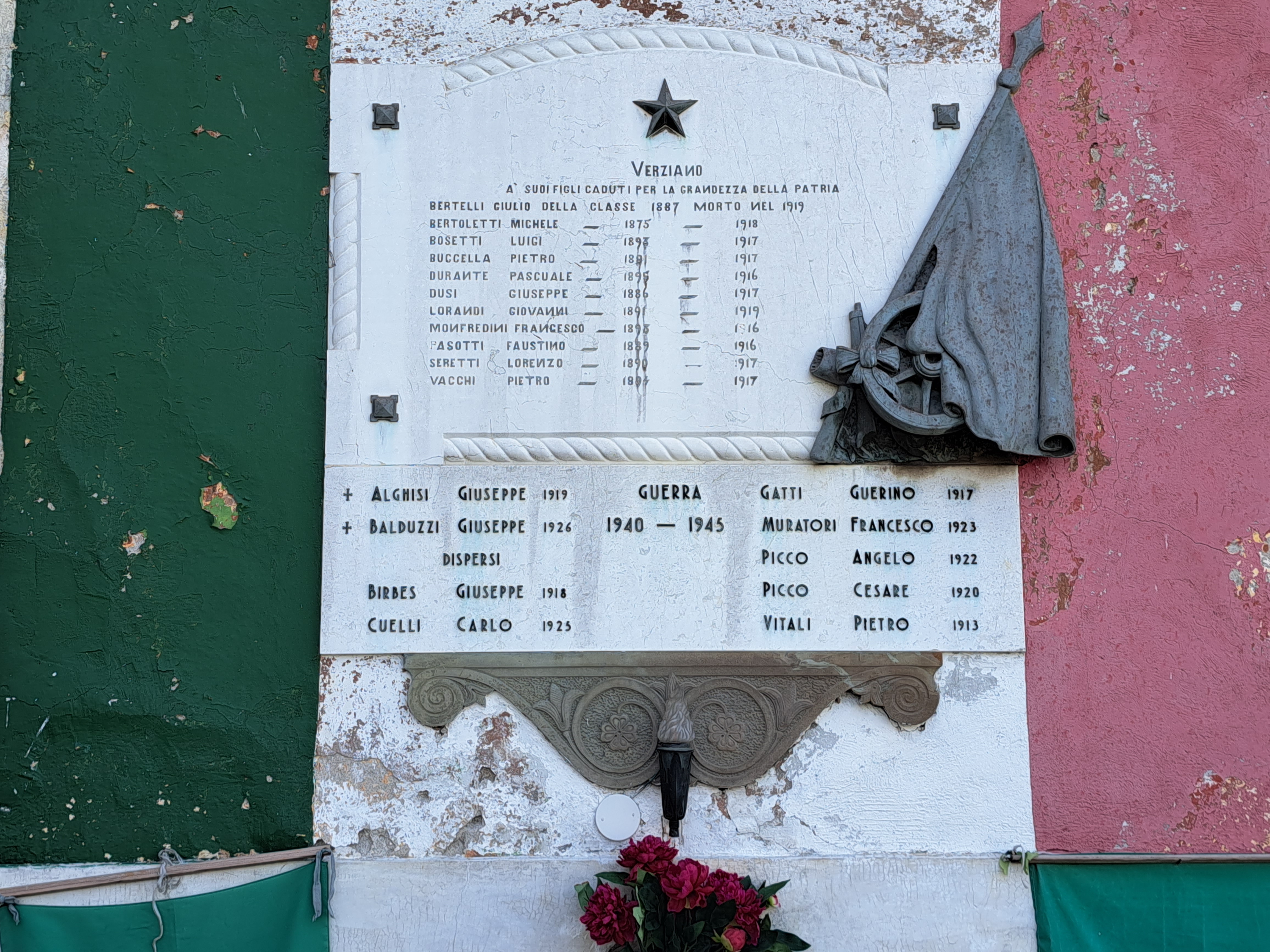 Stella d'Italia, Tropaion (monumento ai caduti - a lapide, opera isolata) - ambito bresciano (primo quarto, seconda metà XX, XX)