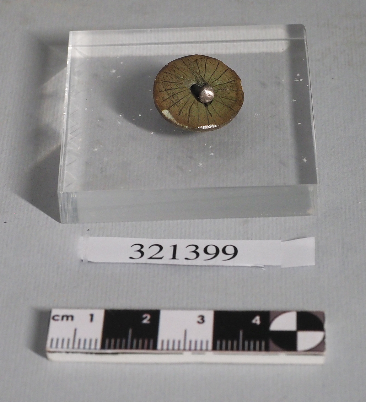 dischetto decorativo - Produzione magnogreca (?) (inizio VI a.C)