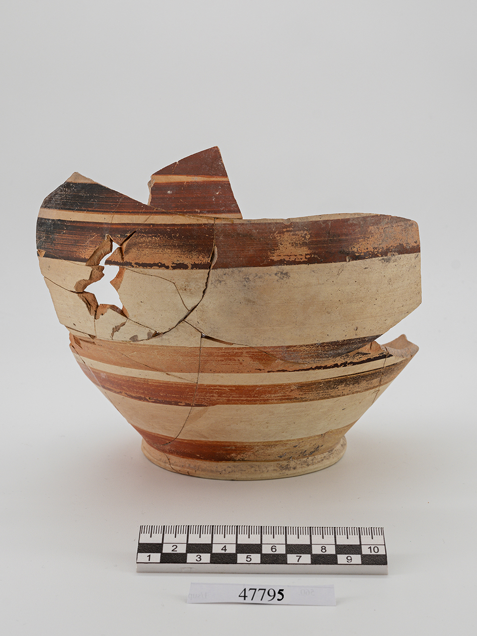 olla/ fondo, parete - italo-miceneo (PERIODIZZAZIONI/ PROTOSTORIA/ Età del Bronzo/ Età del Bronzo recente)