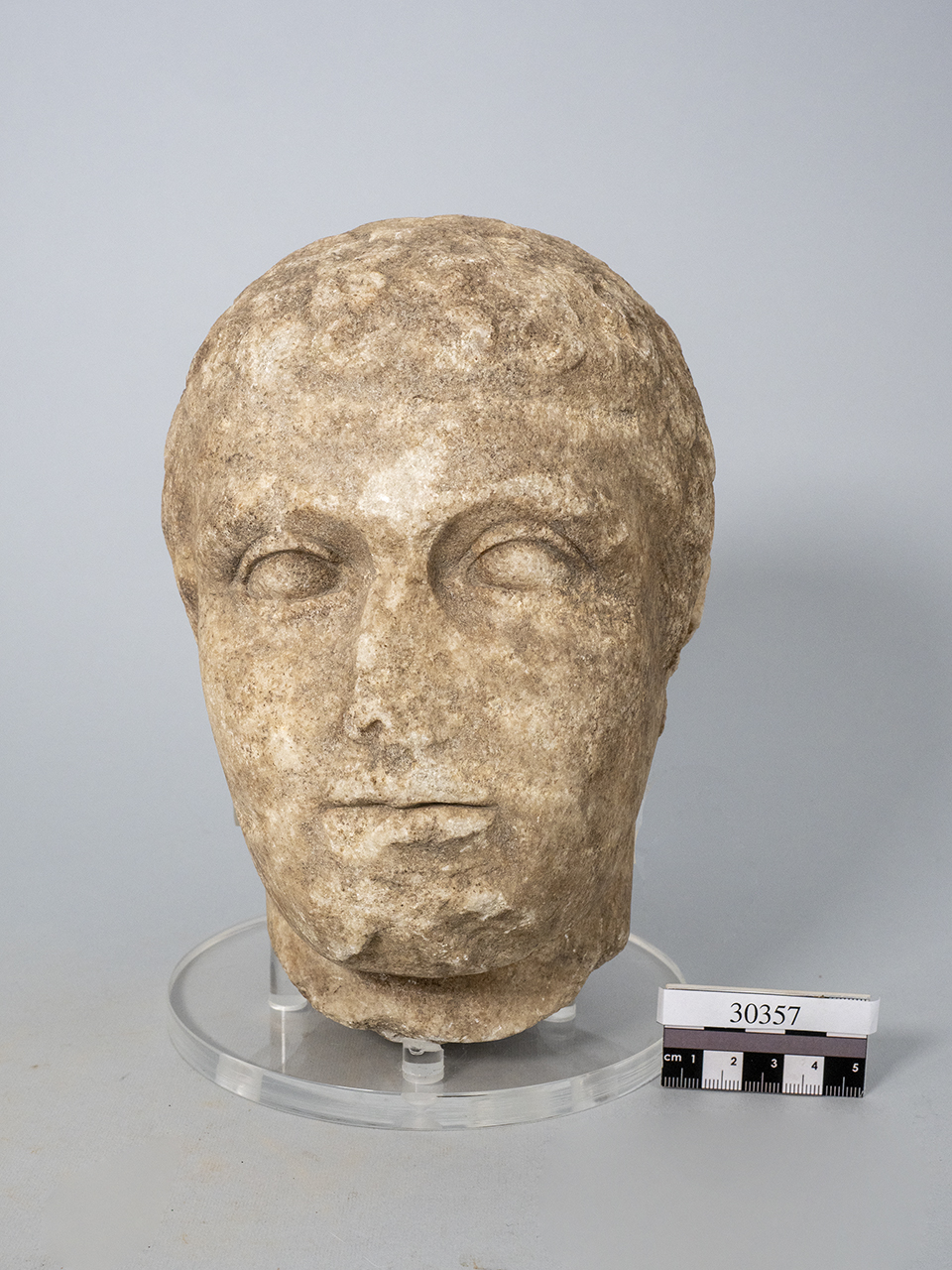 testa/ maschile - ambito coloniale (metà SECOLI/ V a.C)