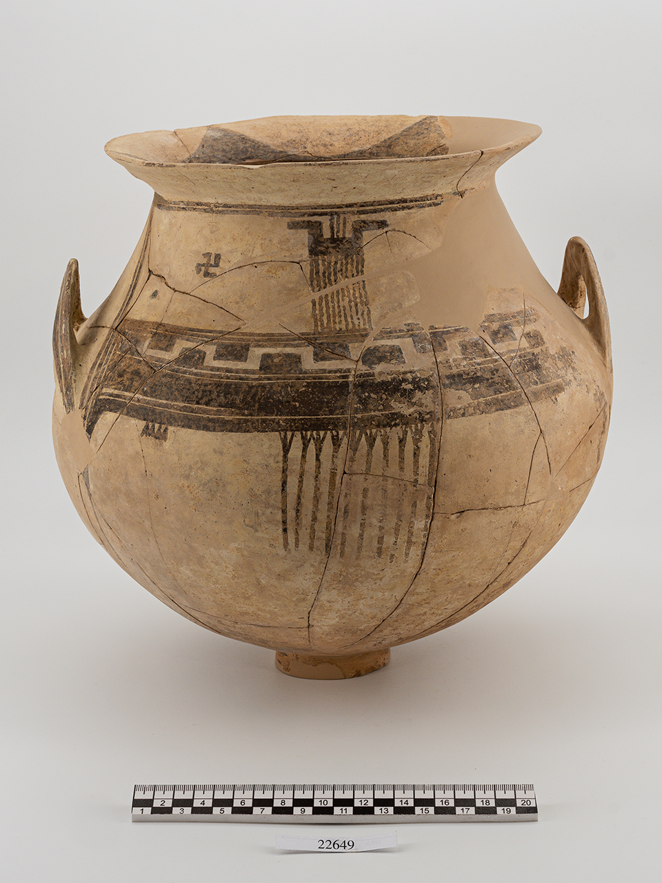 olla/ biconica, biansata - ambito indigeno (PERIODIZZAZIONI/ PROTOSTORIA/ Età del Ferro/ Seconda età del Ferro)