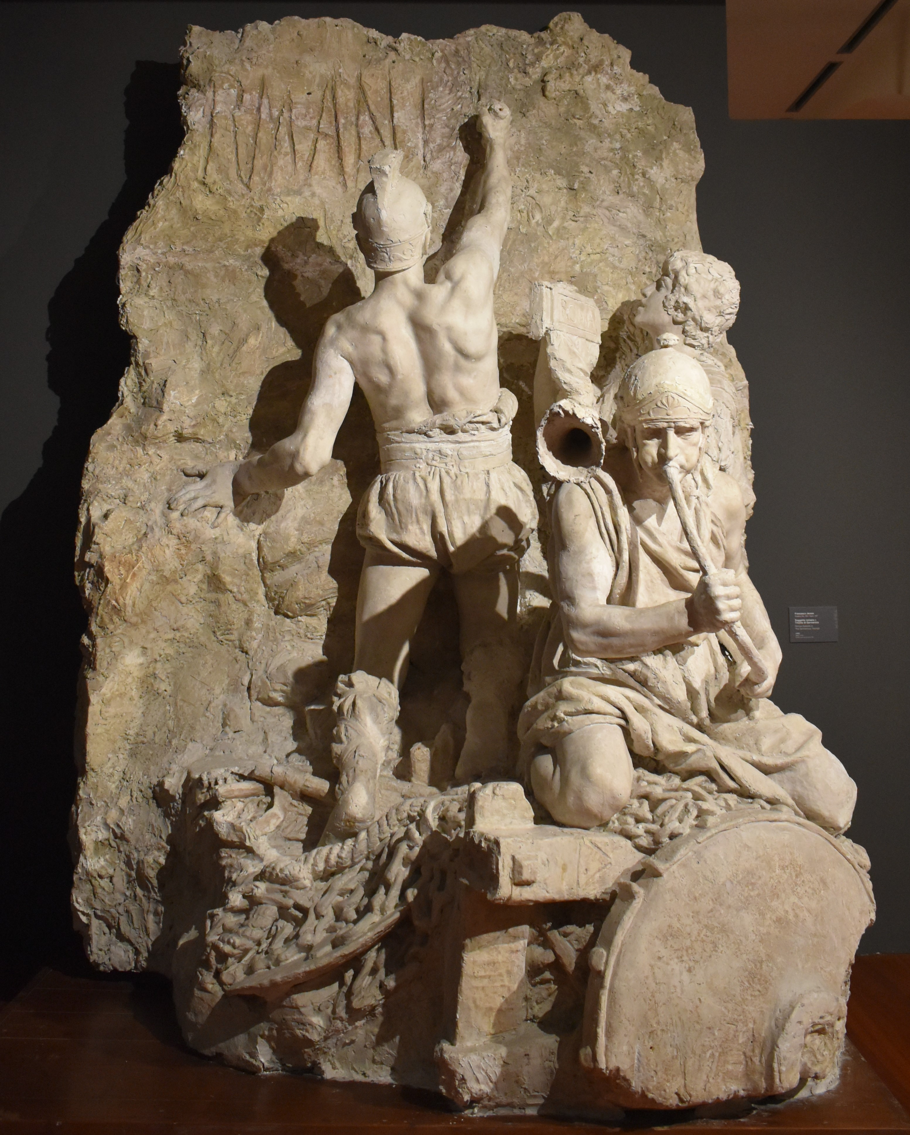 Trionfo germanico, episodio di storia romana (scultura, opera isolata) di Jerace Francesco (ultimo quarto sec. XIX)