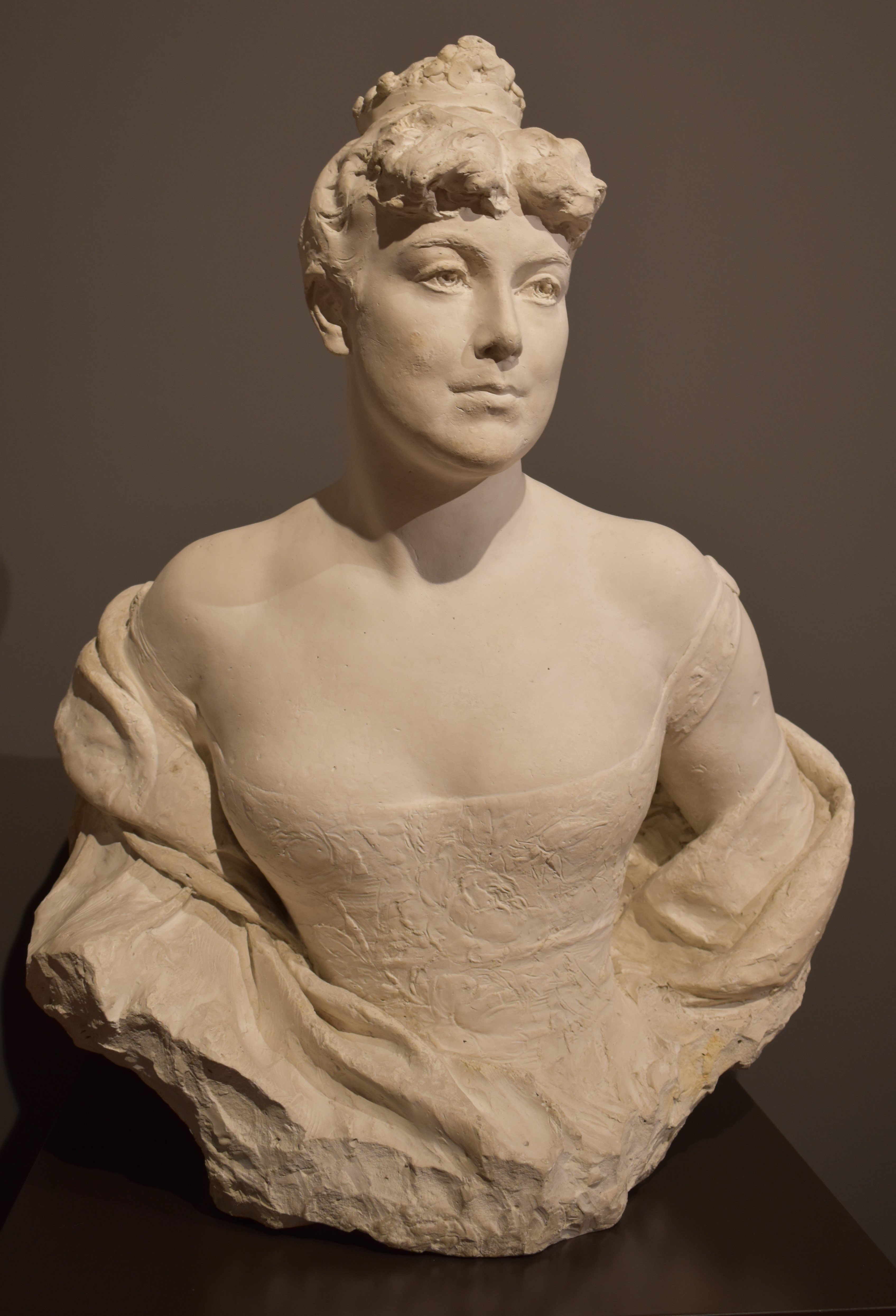 Ritratto della principessa Evelina Colonna di Galatro, busto di donna (scultura, opera isolata) di Jerace Francesco (inizio sec. XX)