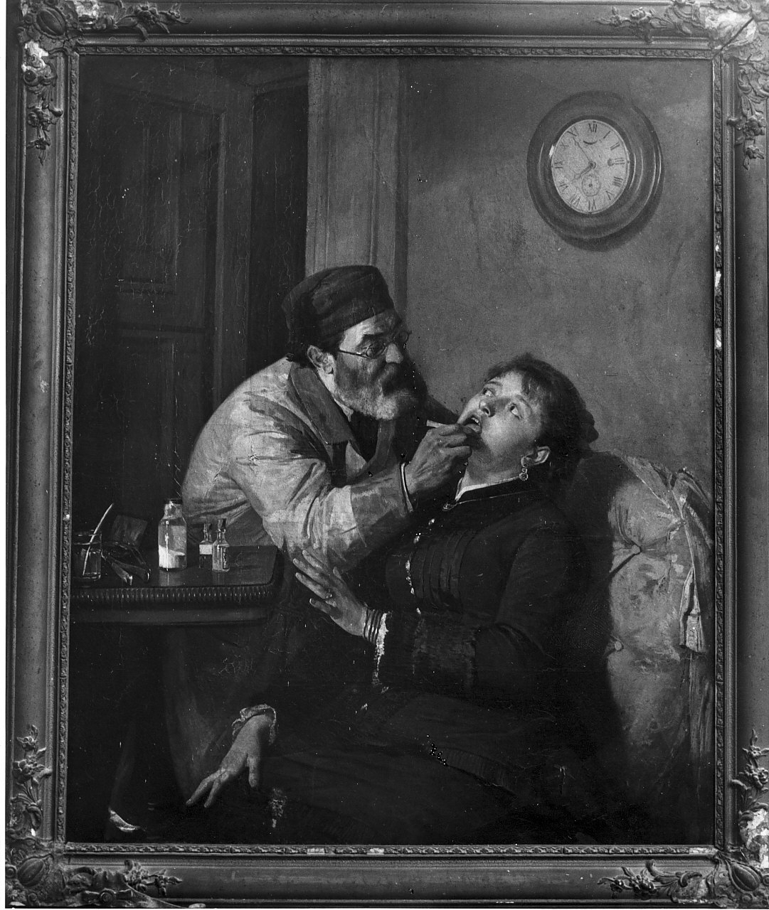 Il cavadenti, Dottor Mezza Casa (dipinto, opera isolata) di Cefaly Andrea (sec. XIX)