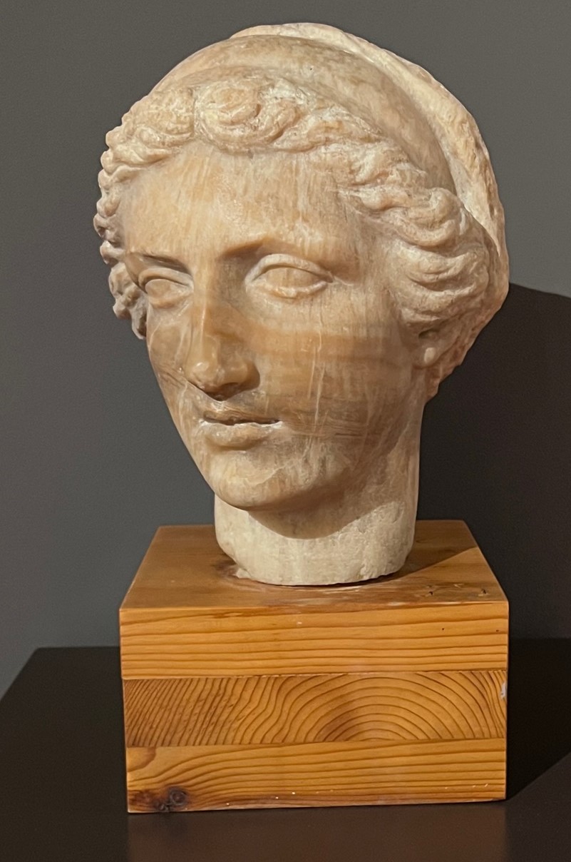 Testa ritratto femminile, testa di donna (scultura, opera isolata) di Jerace Francesco (ultimo quarto sec. XIX)