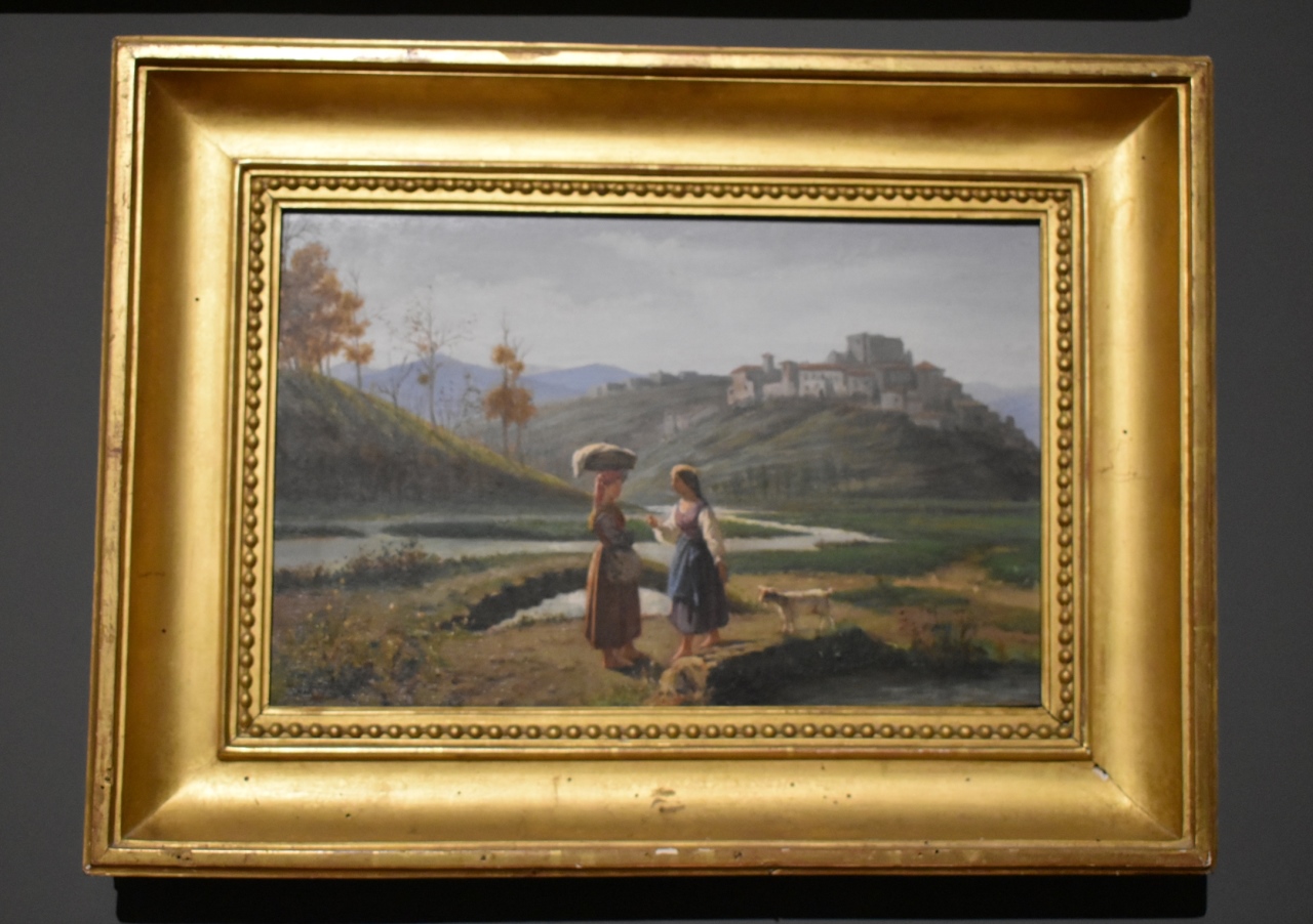 paesaggio con figure (dipinto, opera isolata) di Martelli Achille (ultimo quarto XIX)