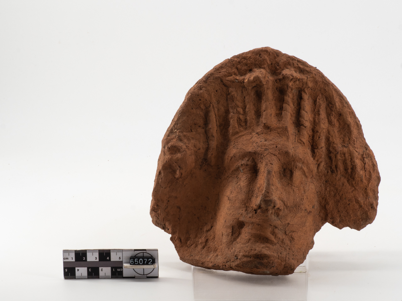 antefissa/ con viso umano, femminile, frammento (I a.C)