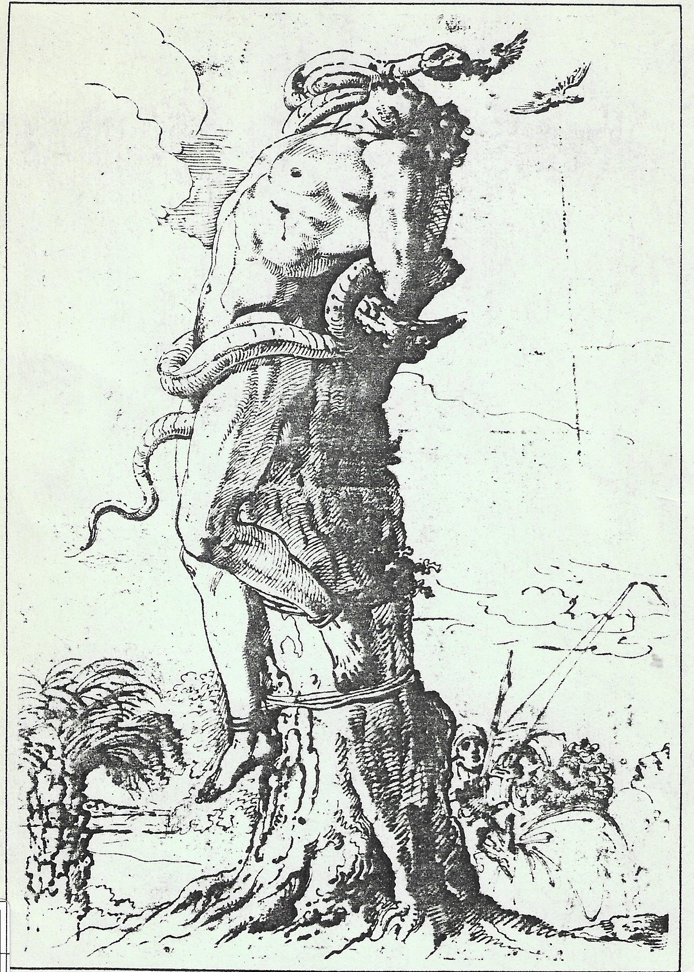 Morte di Cleomene (disegno) di Sabatelli Luigi (prima metà XIX)